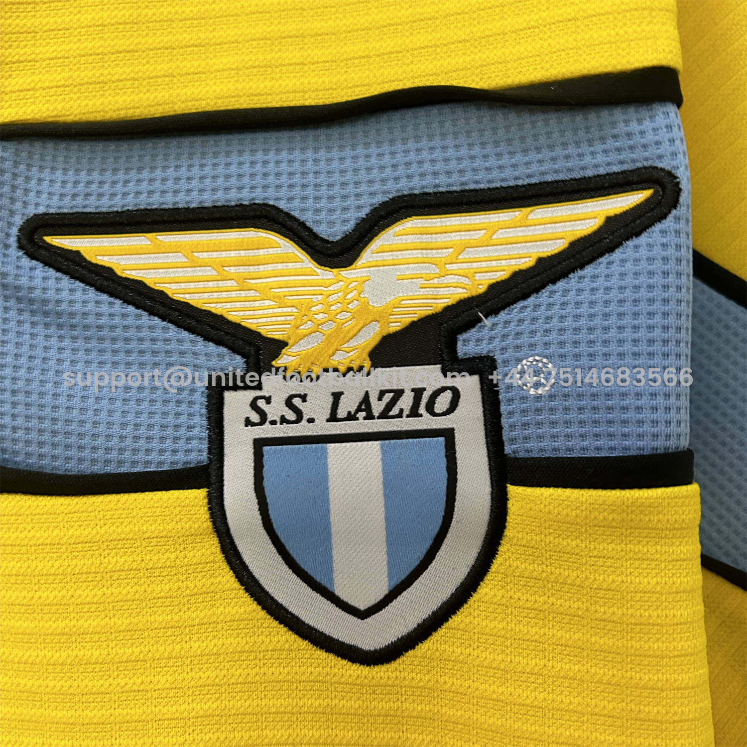Unitedfootballkit.com | Retro Lazio 98-99 Yellow Away Jersey -Customize Name, Number and Patch | Worldwide Shipping