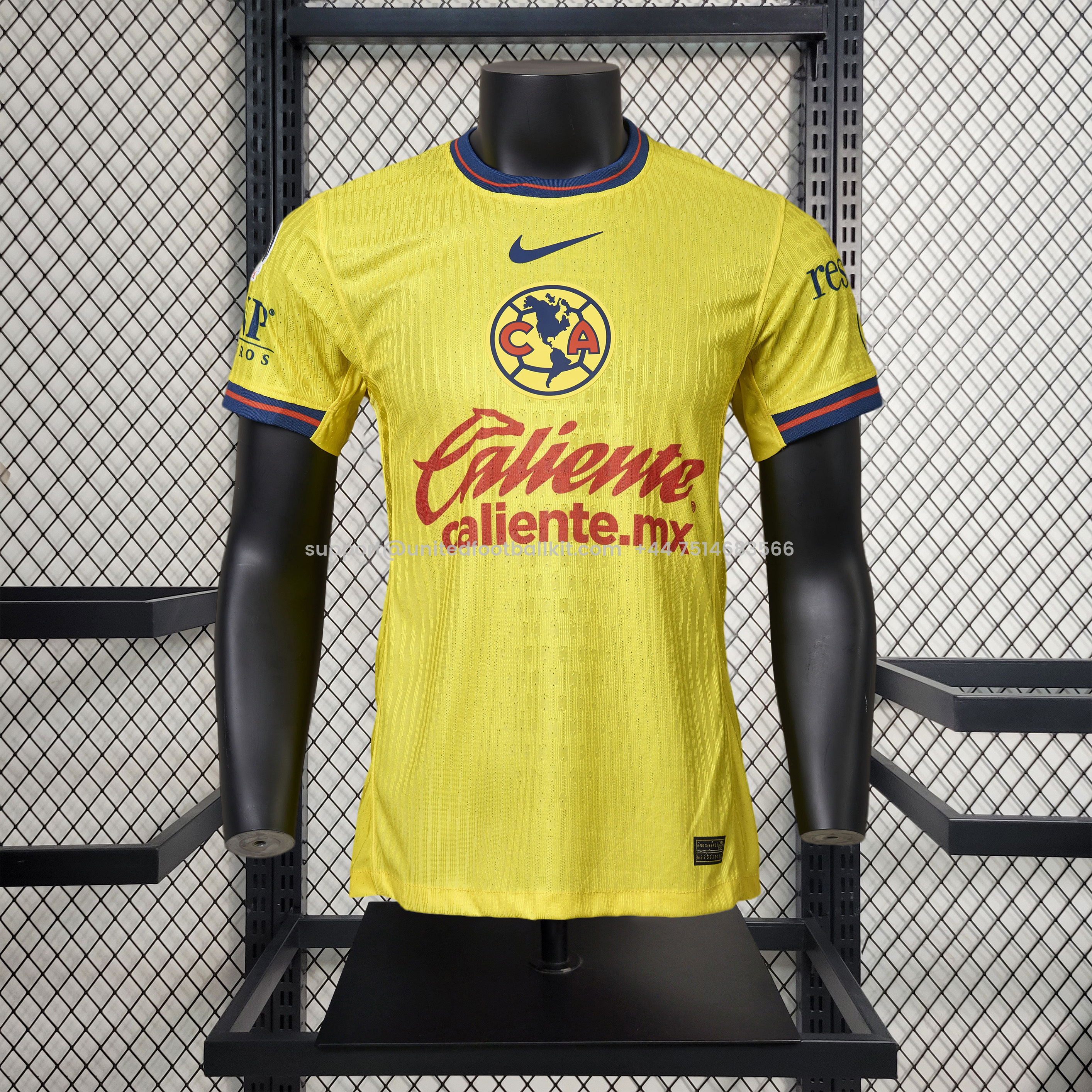 Unitedfootballkit.com | Club América 24-25 Home Stadium Jersey - Player Version -Customize Name, Number and Patch | Worldwide Shipping