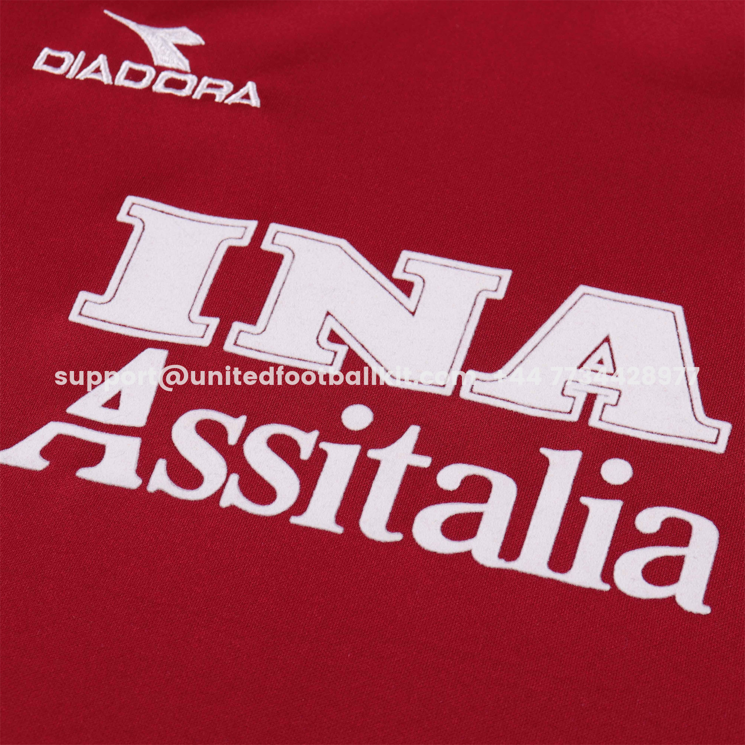 Unitedfootballkit.com | Retro Roma 1998-99 Home Kids Kit -Customize Name, Number and Patch | Worldwide Shipping