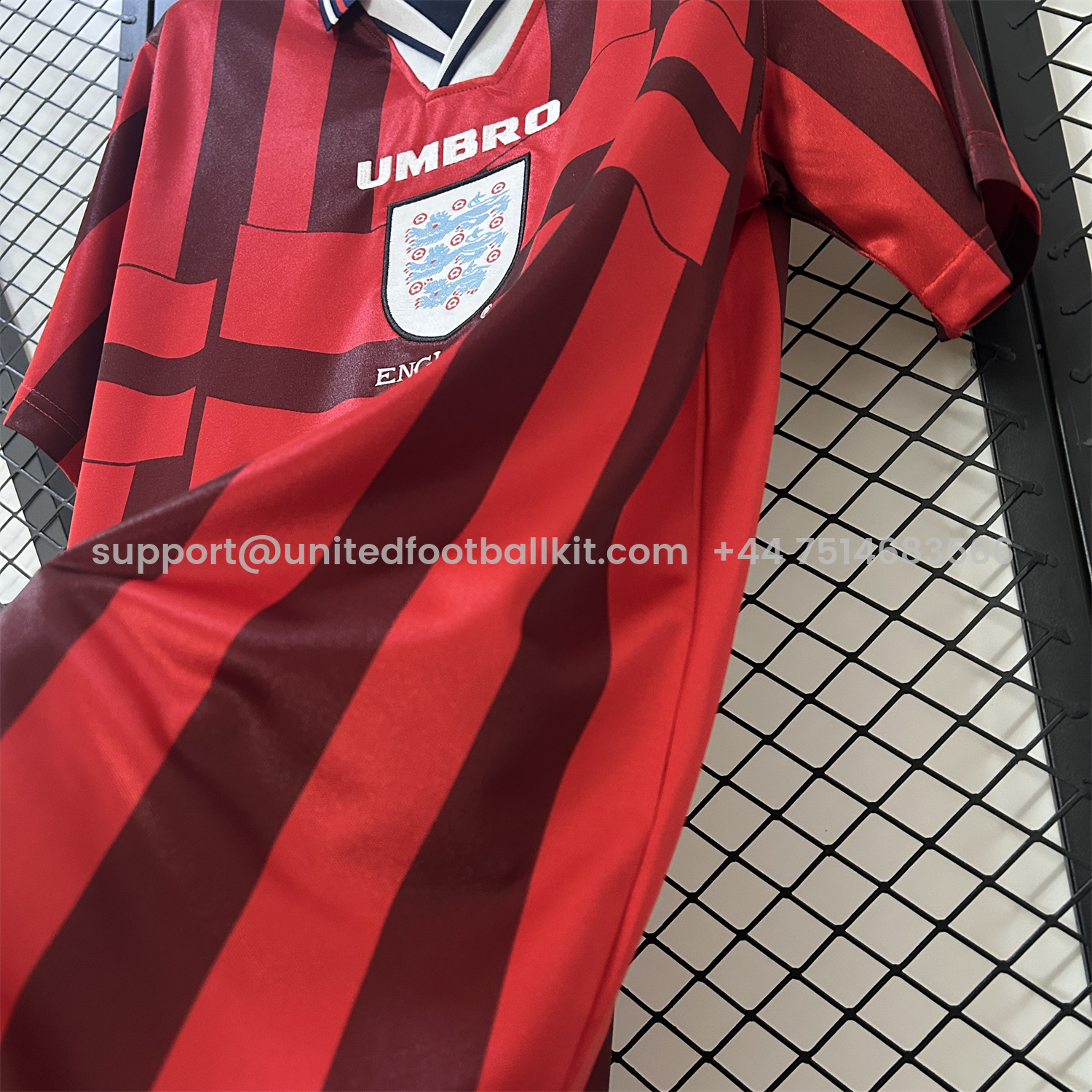 Unitedfootballkit.com | Retro England 1998 Away Jersey -Customize Name, Number and Patch | Worldwide Shipping