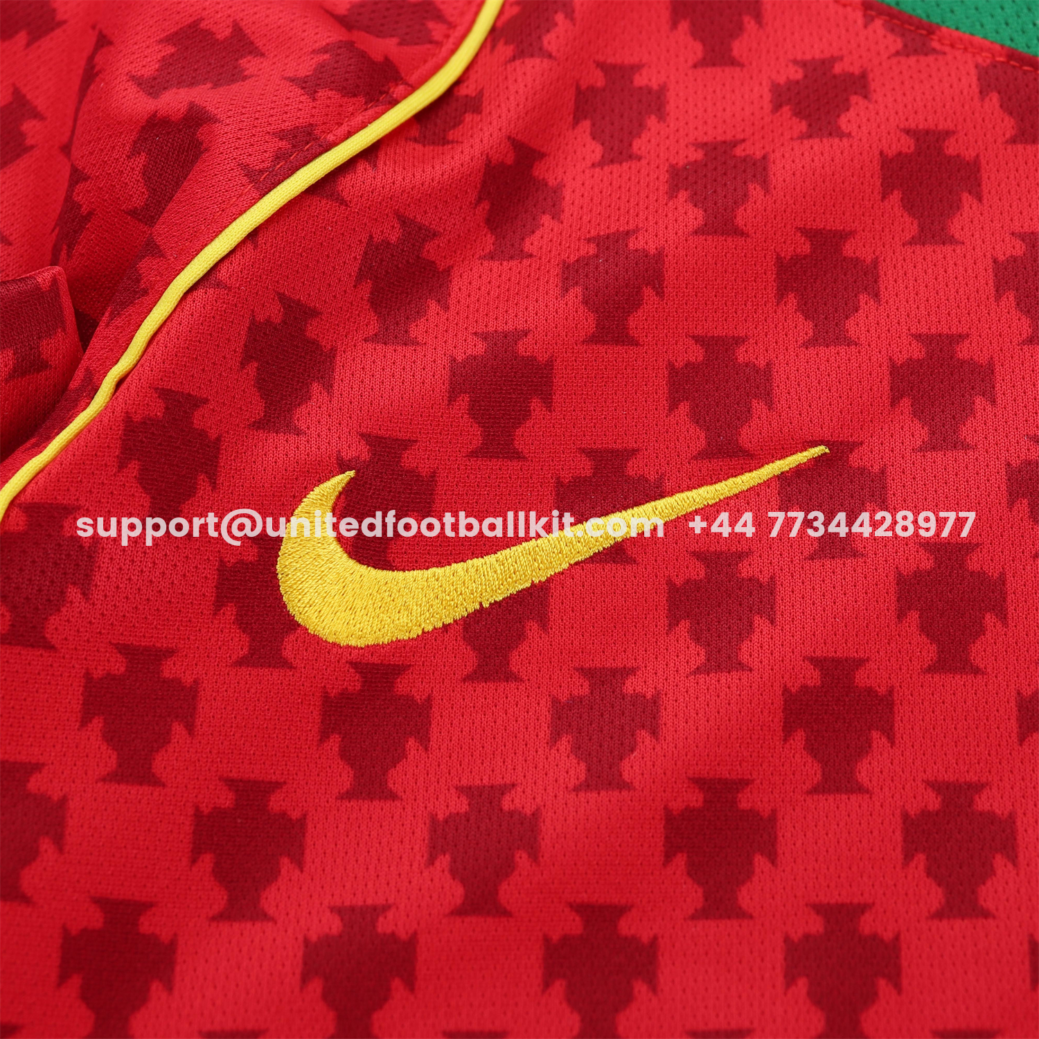 Unitedfootballkit.com | Retro Portugal 2004 Home Long Sleeves Kids Kit -Customize Name, Number and Patch | Worldwide Shipping