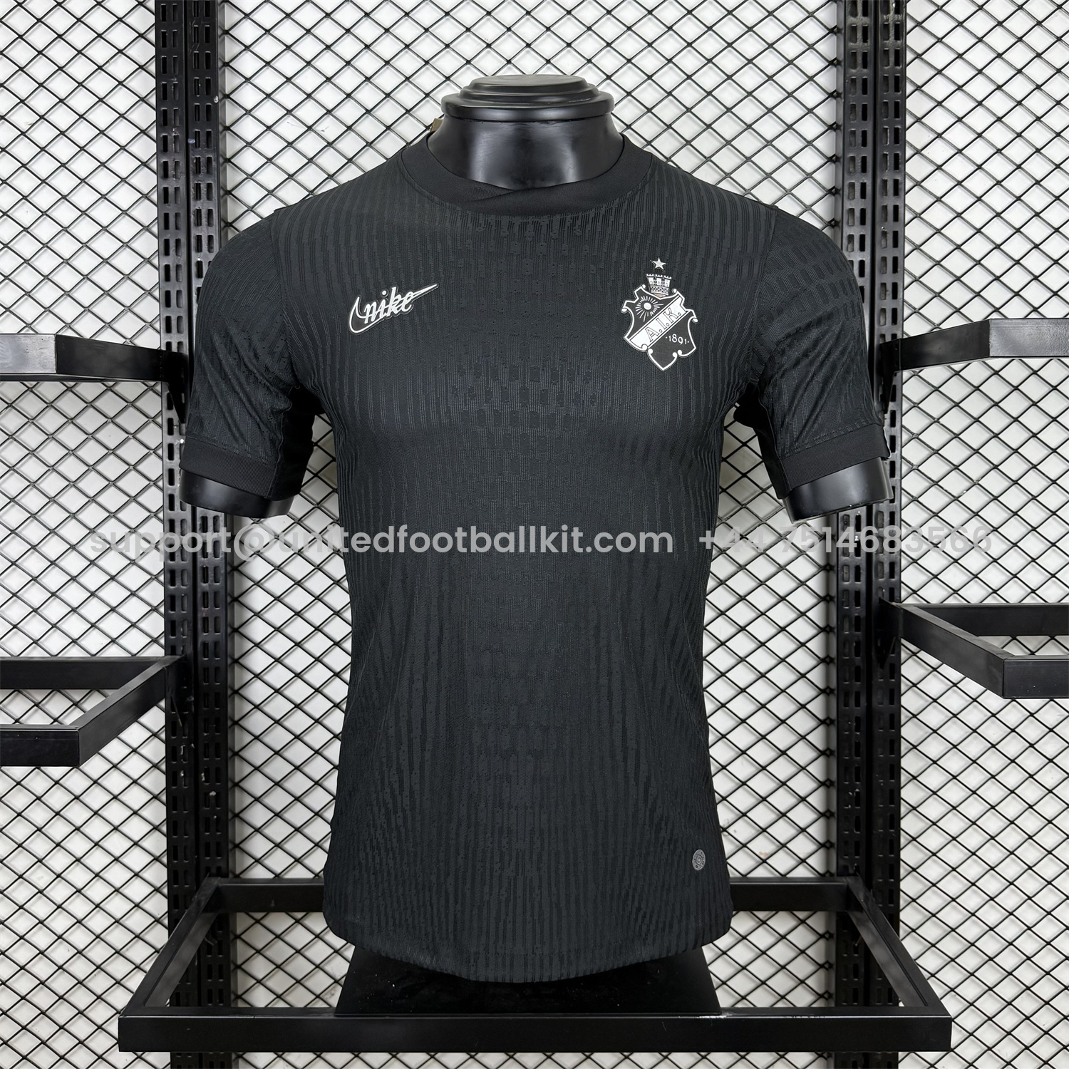 Unitedfootballkit.com | AIK Solna 25-26 Smokinglirare Unsponsored Edition Jersey - Player Version -Customize Name, Number and Patch | Worldwide Shipping