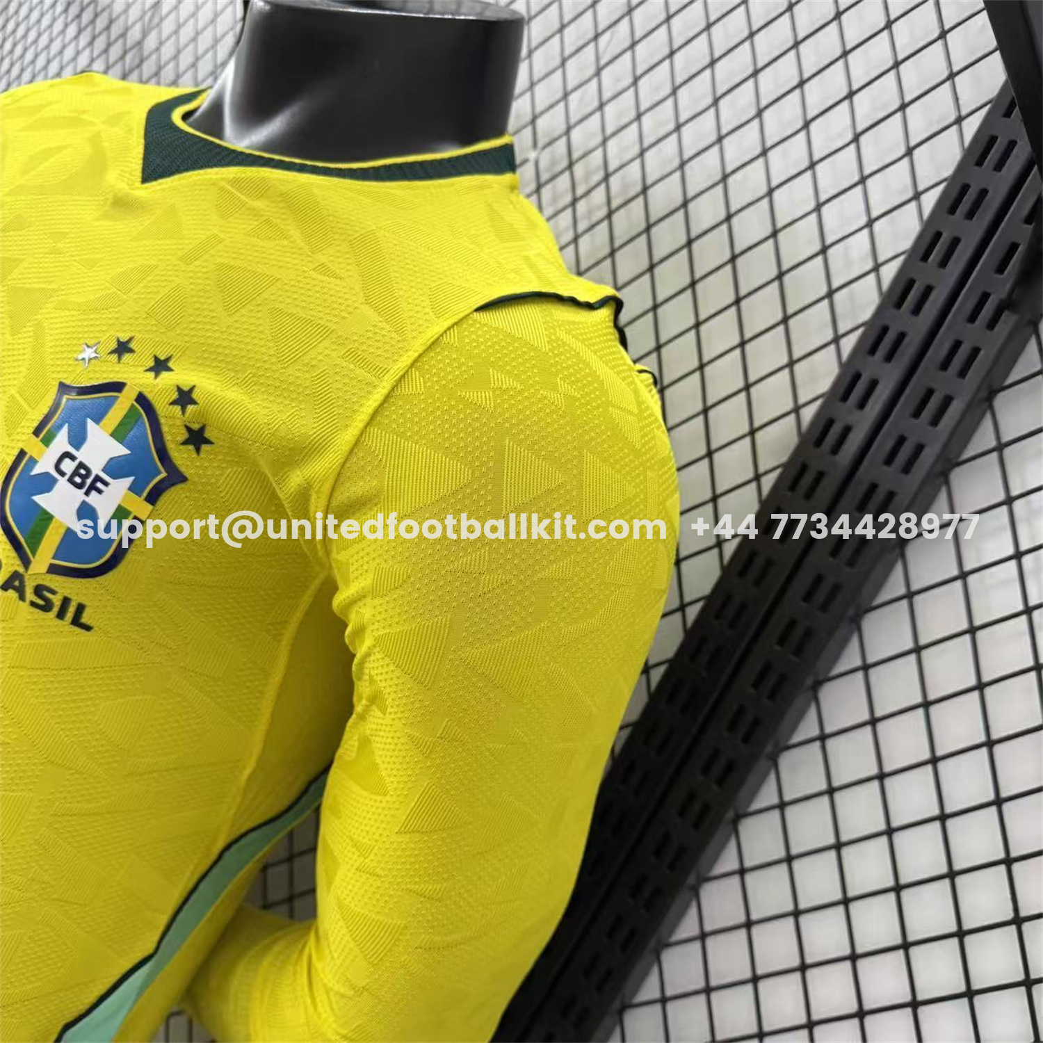 Unitedfootballkit.com | Brazil 2026 Home Long Sleeves Jersey - Player Version -Customize Name, Number and Patch | Worldwide Shipping