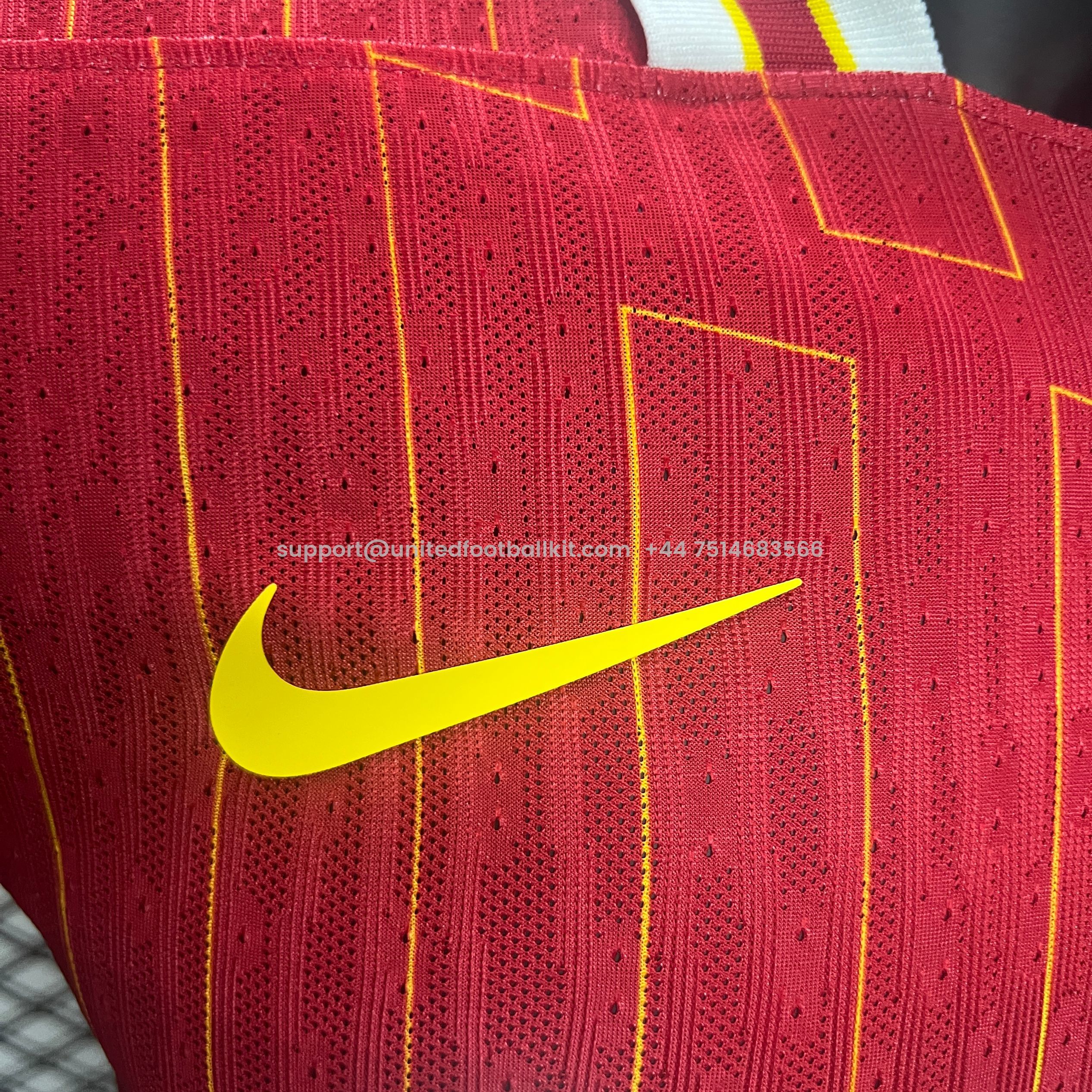 Unitedfootballkit.com | Liver.pool 24-25 Home Stadium Jersey - Player Version -Customize Name, Number and Patch | Worldwide Shipping