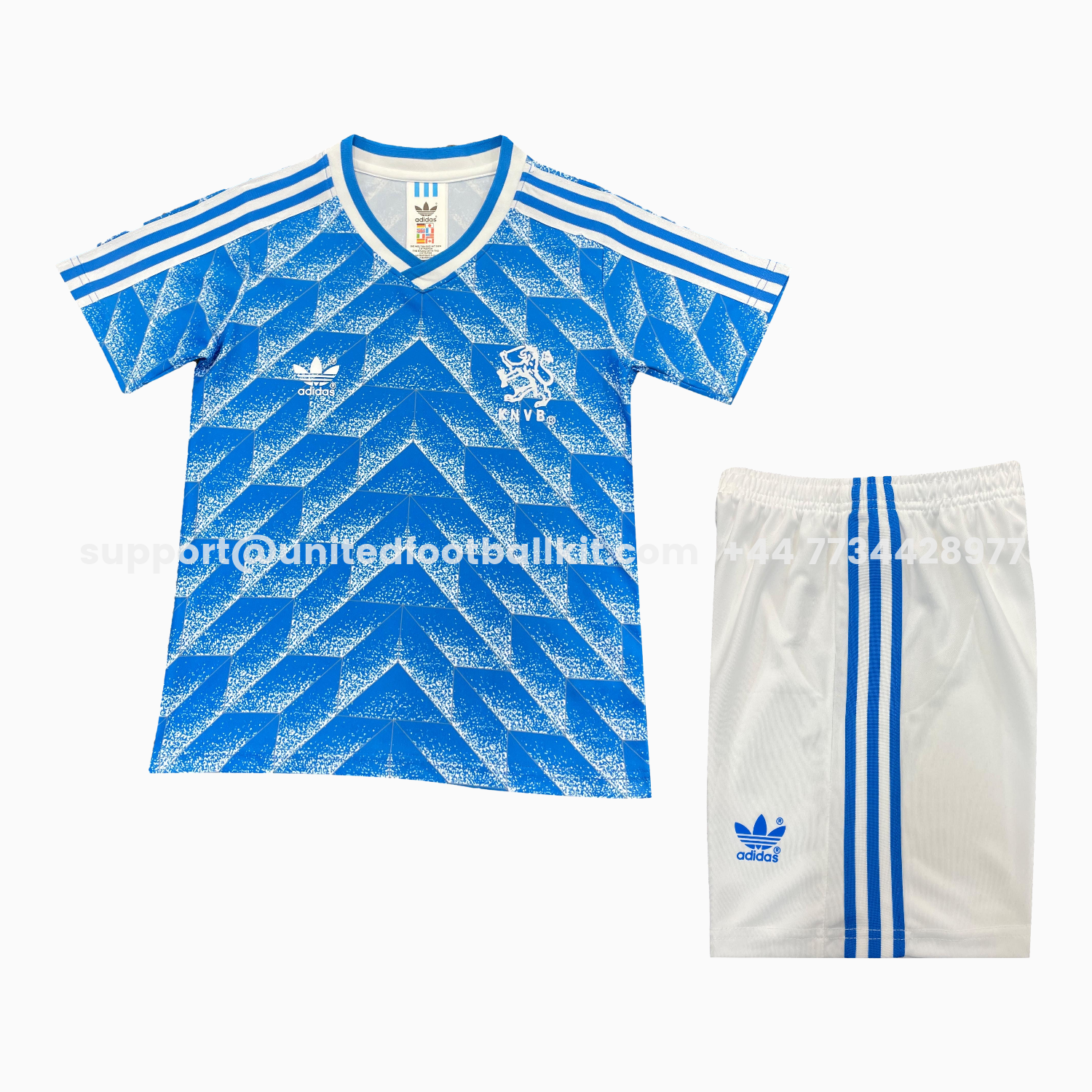 Unitedfootballkit.com | Retro Netherlands 1988 Away Kids Kit -Customize Name, Number and Patch | Worldwide Shipping