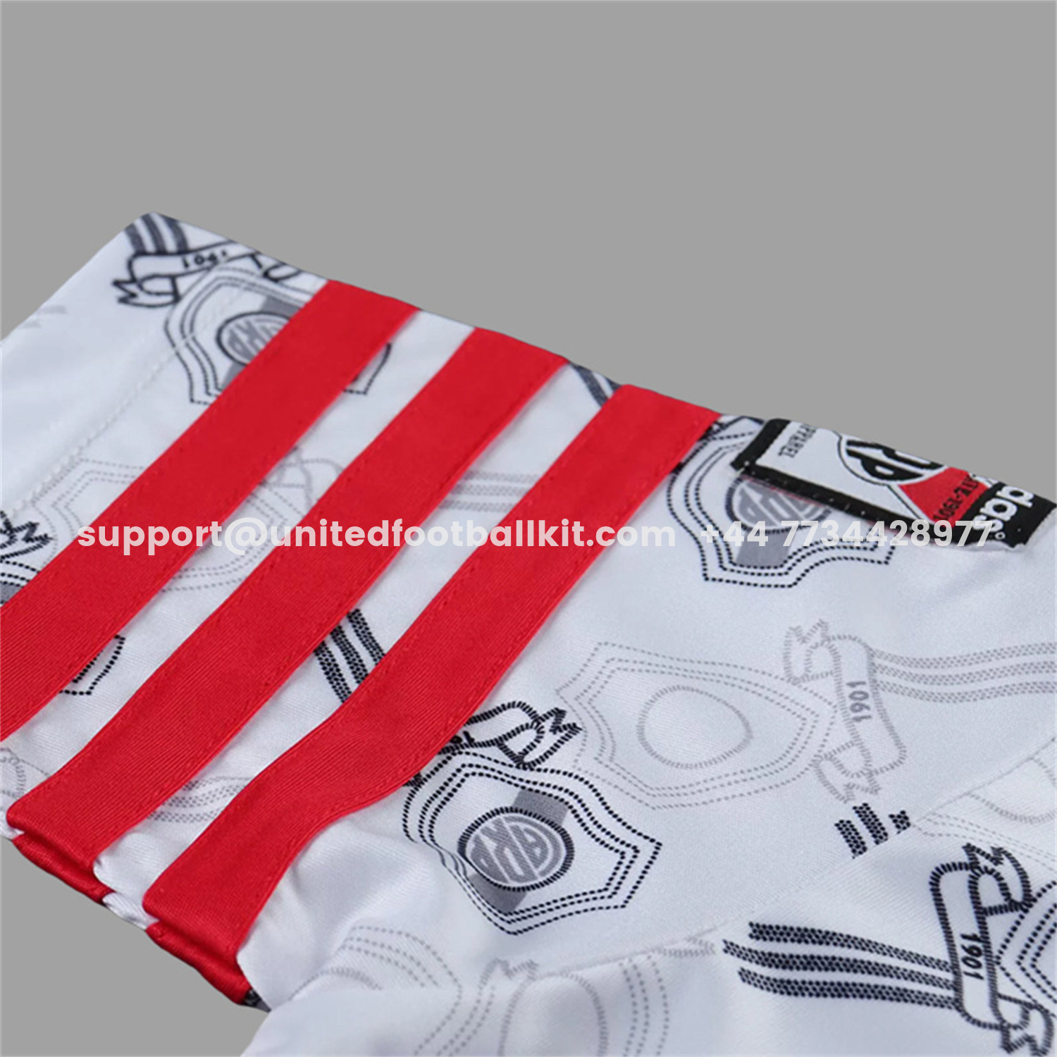 Unitedfootballkit.com | Retro River Plate 1996-97 Home Kids Kit -Customize Name, Number and Patch | Worldwide Shipping