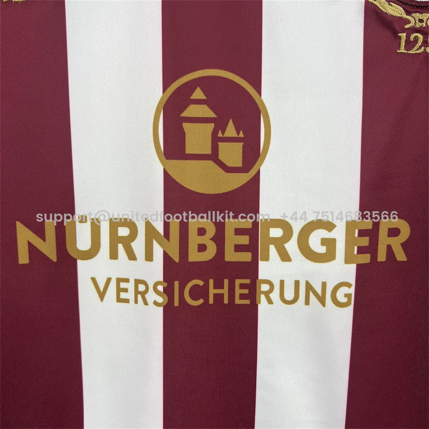 Unitedfootballkit.com | Nürnberg 24-25 125-Year Anniversary Kids Kit with Sponsor -Customize Name, Number and Patch | Worldwide Shipping