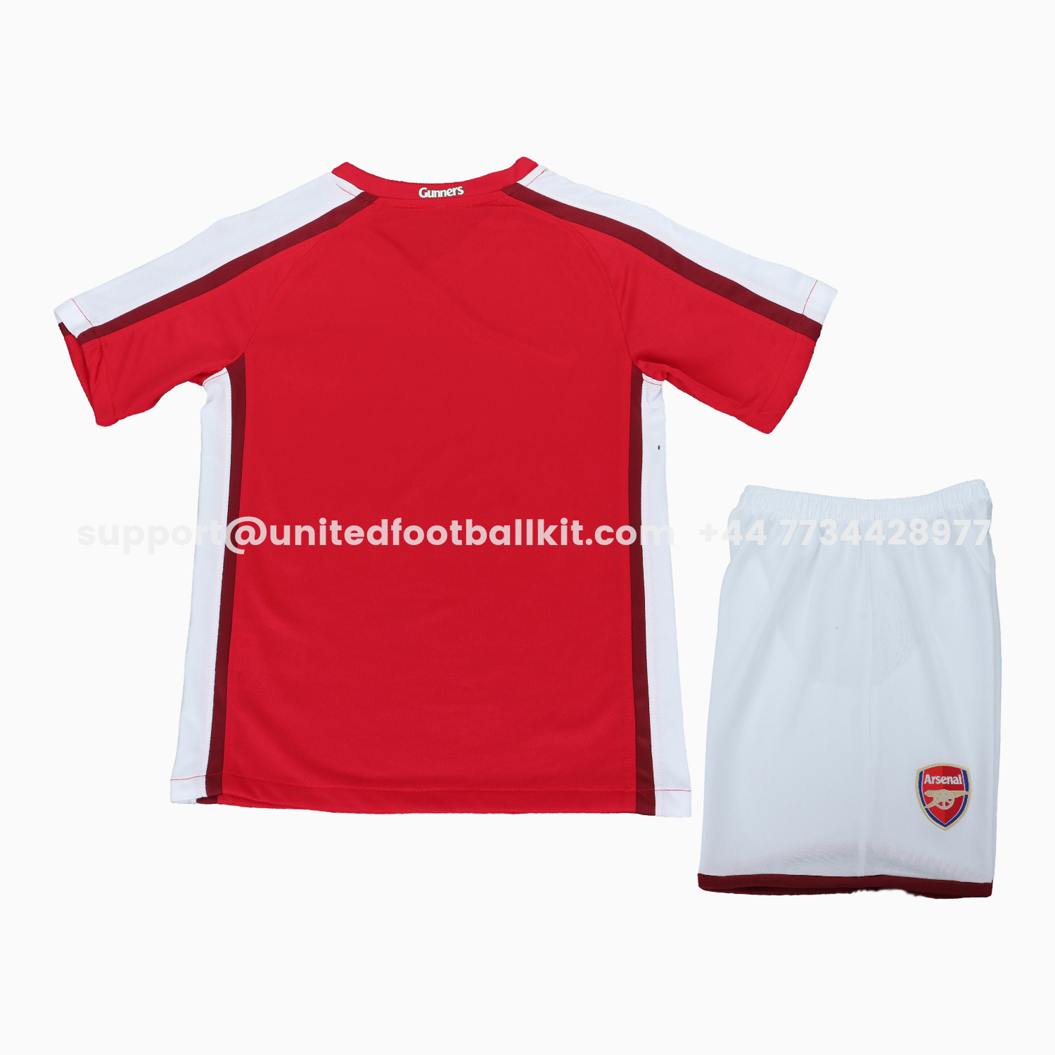 Unitedfootballkit.com | Retro Arsenal 2008-10 Home Kids Kit -Customize Name, Number and Patch | Worldwide Shipping