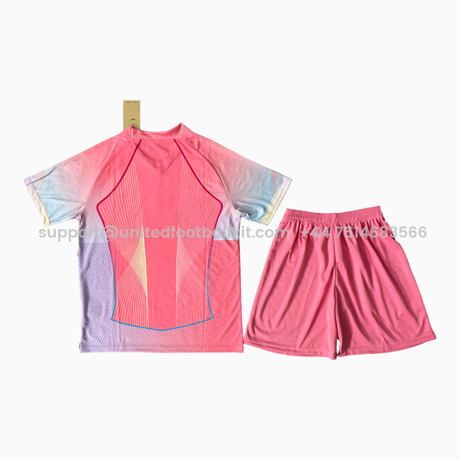 Unitedfootballkit.com | Barcelona 25-26 T90 Pink Special Men's Adult Jersey Set - Fans Version -Customize Name, Number and Patch | Worldwide Shipping