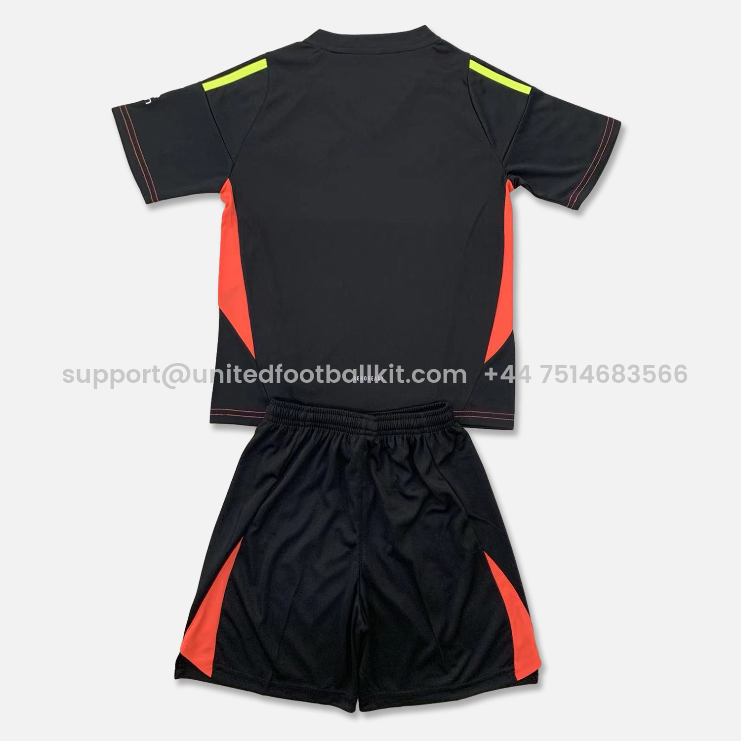 Unitedfootballkit.com | Aston Villa 24-25 Black Goalkeeper Kids Kit -Customize Name, Number and Patch | Worldwide Shipping