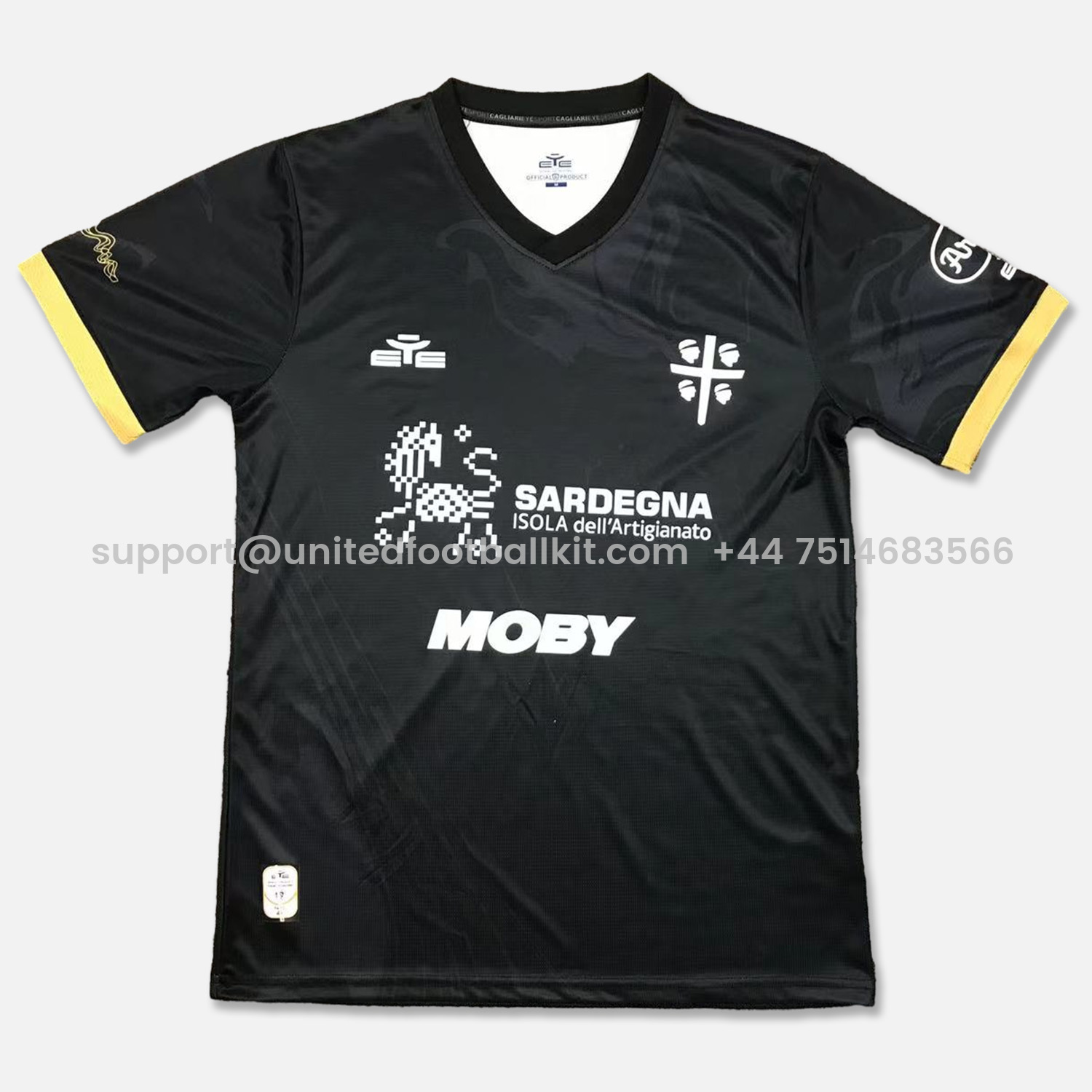 Unitedfootballkit.com | Cagliari Calcio 24-25 Third Jersey - Fans Version -Customize Name, Number and Patch | Worldwide Shipping