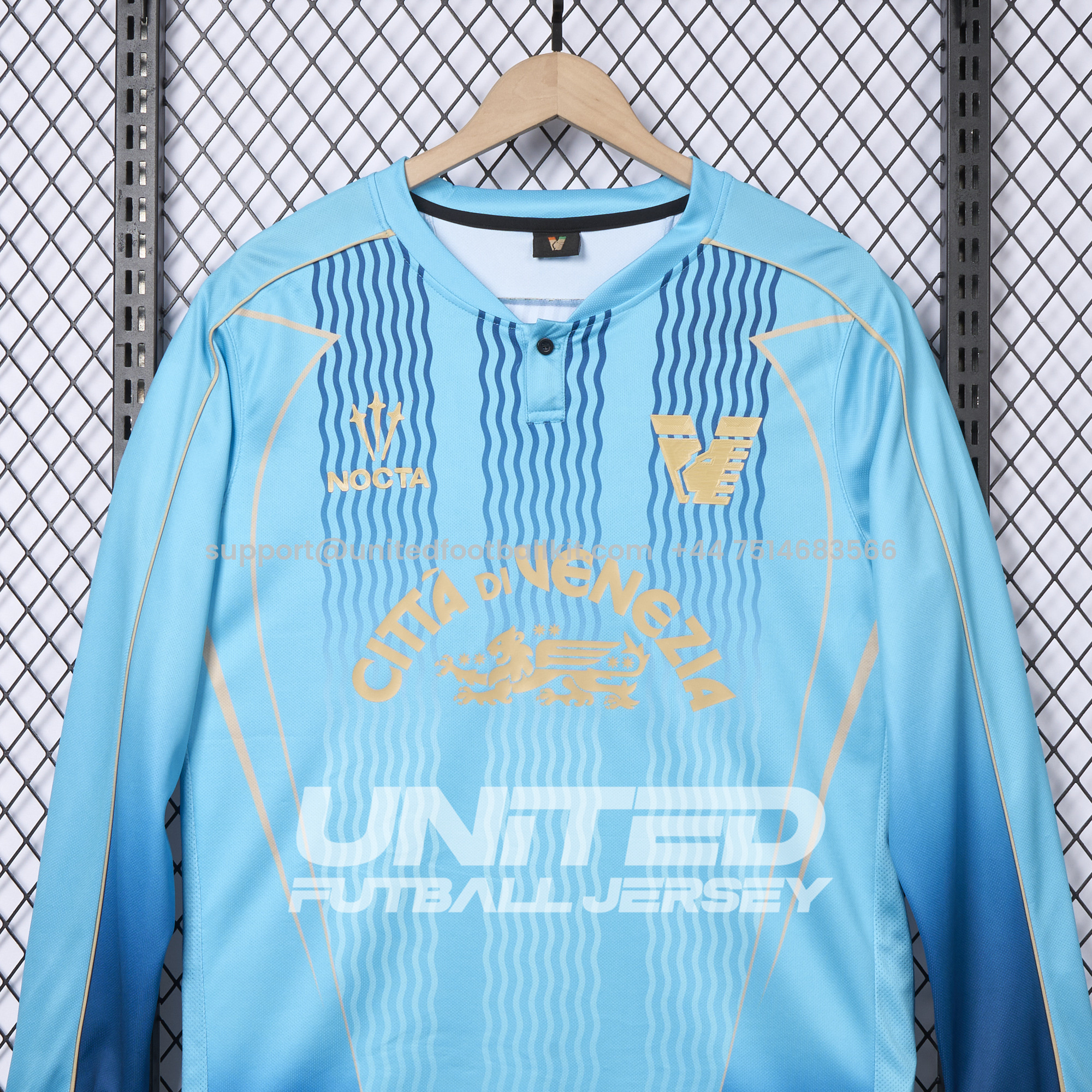 Unitedfootballkit.com | Venezia FC 24-25 Third Long Sleeve Jersey - Fans Version -Customize Name, Number and Patch | Worldwide Shipping