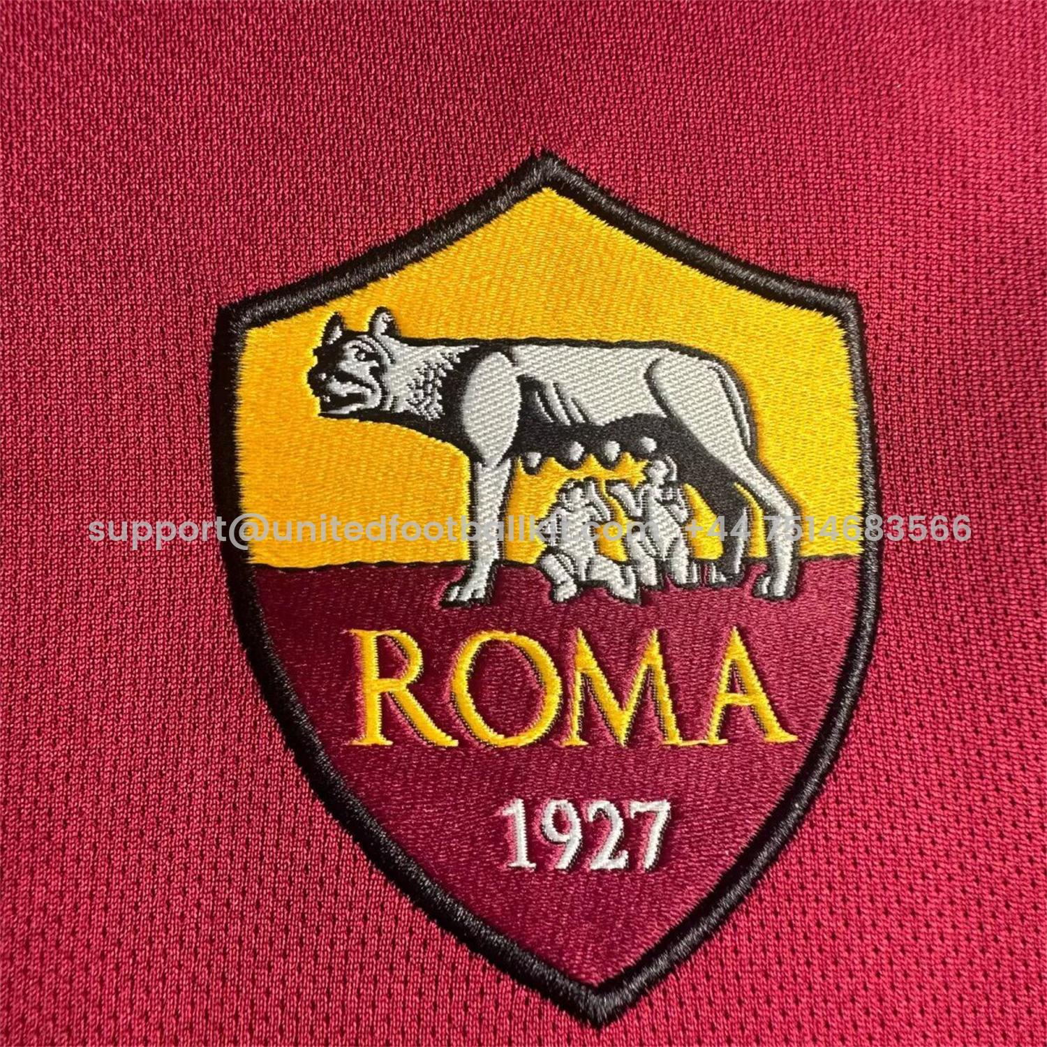 Unitedfootballkit.com | Retro Roma 2017-18 Home Long Sleeves Jersey -Customize Name, Number and Patch | Worldwide Shipping