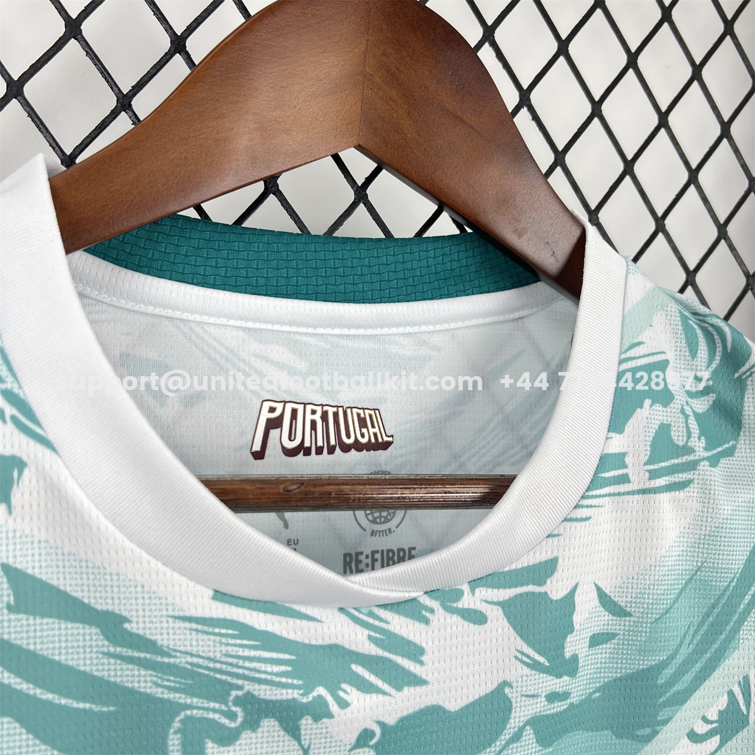 Unitedfootballkit.com | Women's Portugal 2026 Away White And Cyan Jersey -Customize Name, Number and Patch | Worldwide Shipping