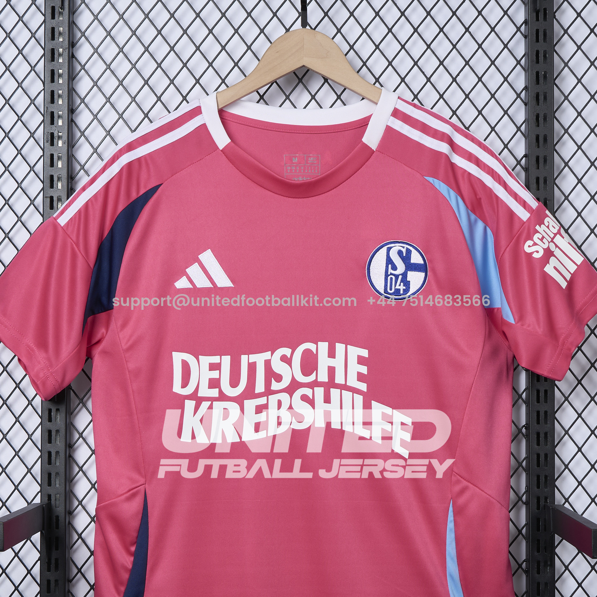 Unitedfootballkit.com | Schalke 04 24-25 GK Pink October Jersey - Fans Version -Customize Name, Number and Patch | Worldwide Shipping