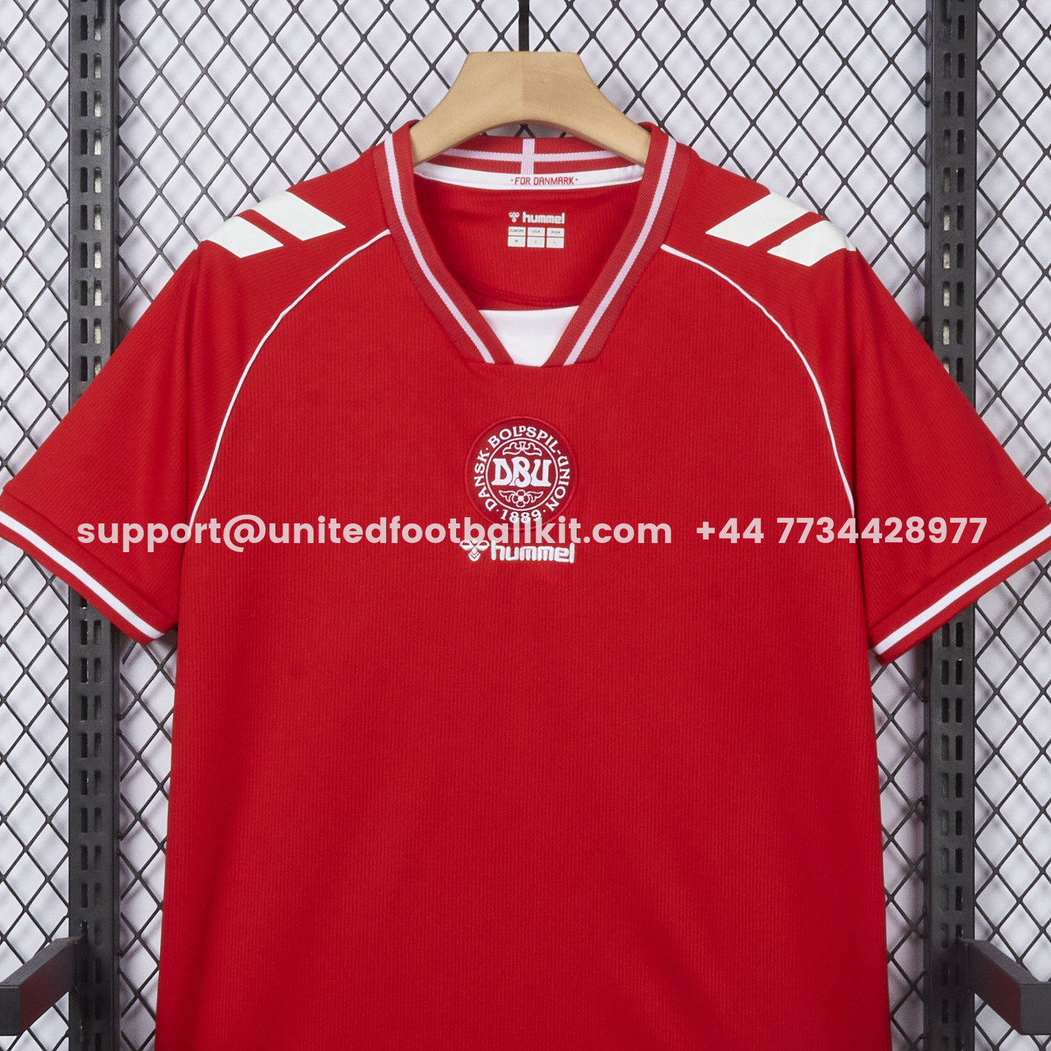 Unitedfootballkit.com | Denmark 2026 Home Jersey - Fans Version -Customize Name, Number and Patch | Worldwide Shipping