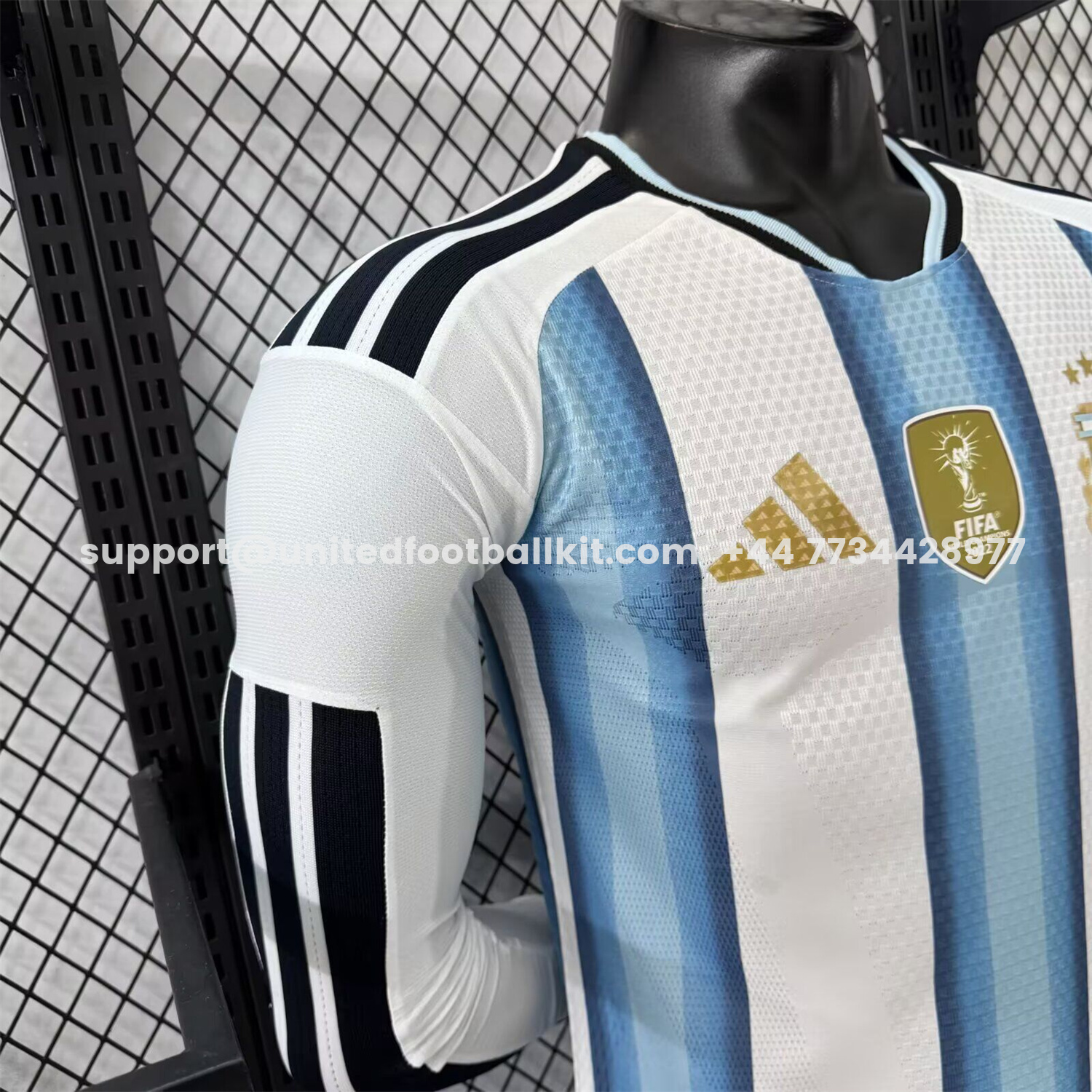 Unitedfootballkit.com | Argentina 2026 Home Long Sleeves Jersey - Player Version -Customize Name, Number and Patch | Worldwide Shipping