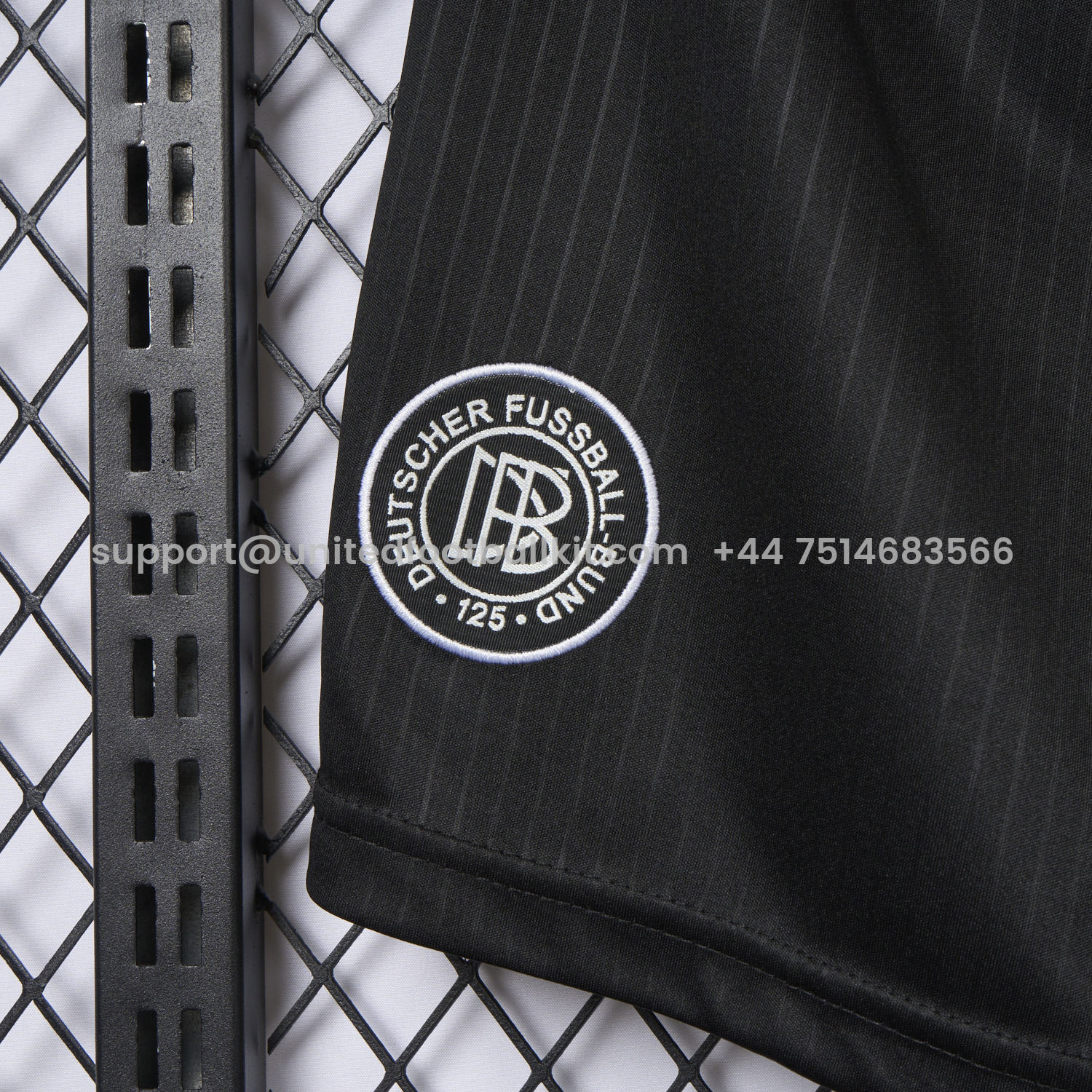 Unitedfootballkit.com | Germany 2025 125-Year Anniversary Black Shorts - Fans Version -Customize Name, Number and Patch | Worldwide Shipping