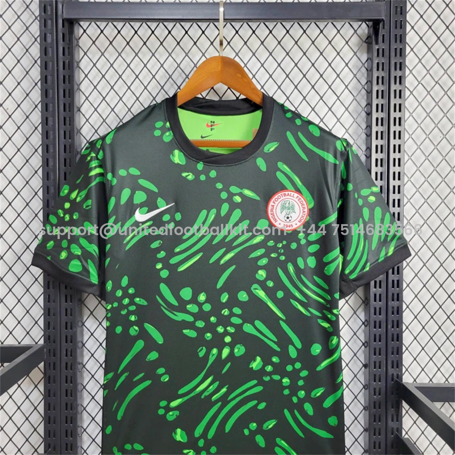 Unitedfootballkit.com | Nigeria 24-25 Away Green Jersey - Fans Version -Customize Name, Number and Patch | Worldwide Shipping
