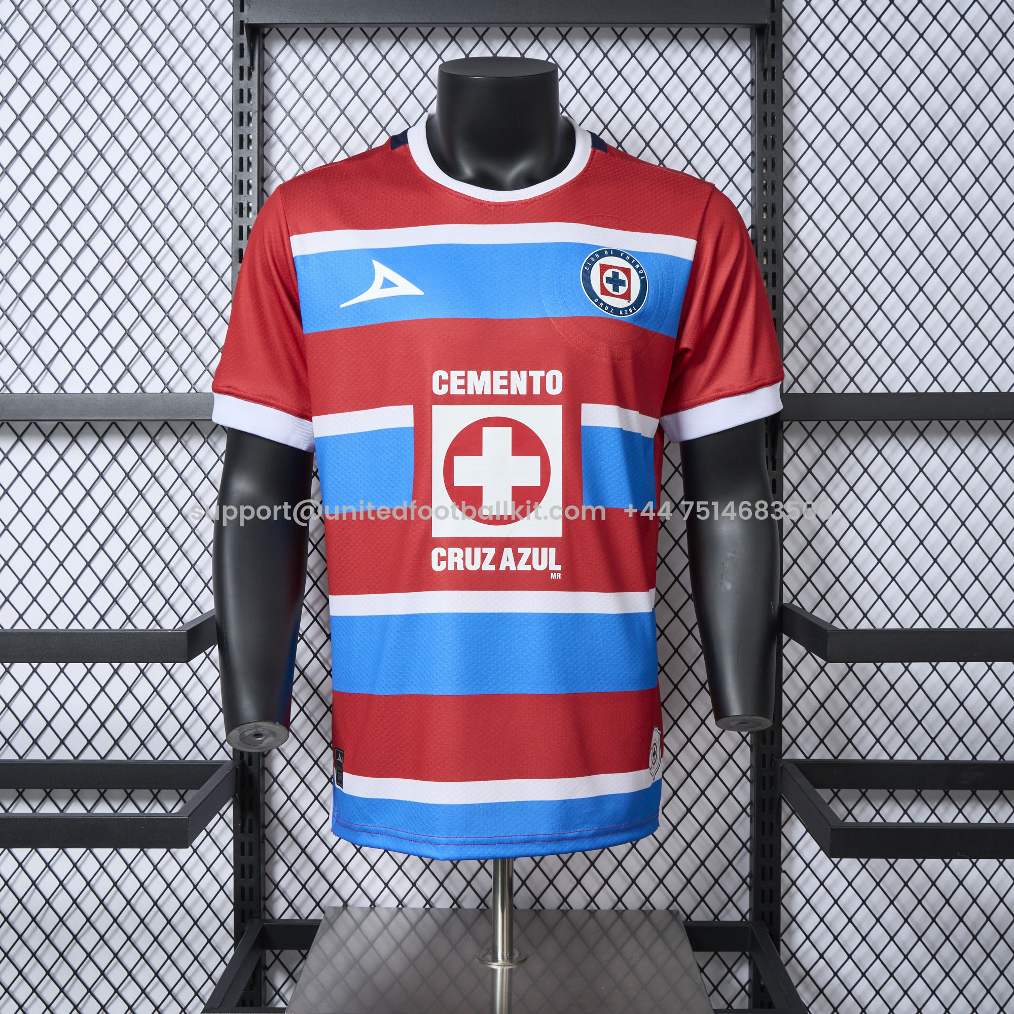 Unitedfootballkit.com | Cruz Azul 24-25 Red Goalkeeper Jersey - Player Version -Customize Name, Number and Patch | Worldwide Shipping