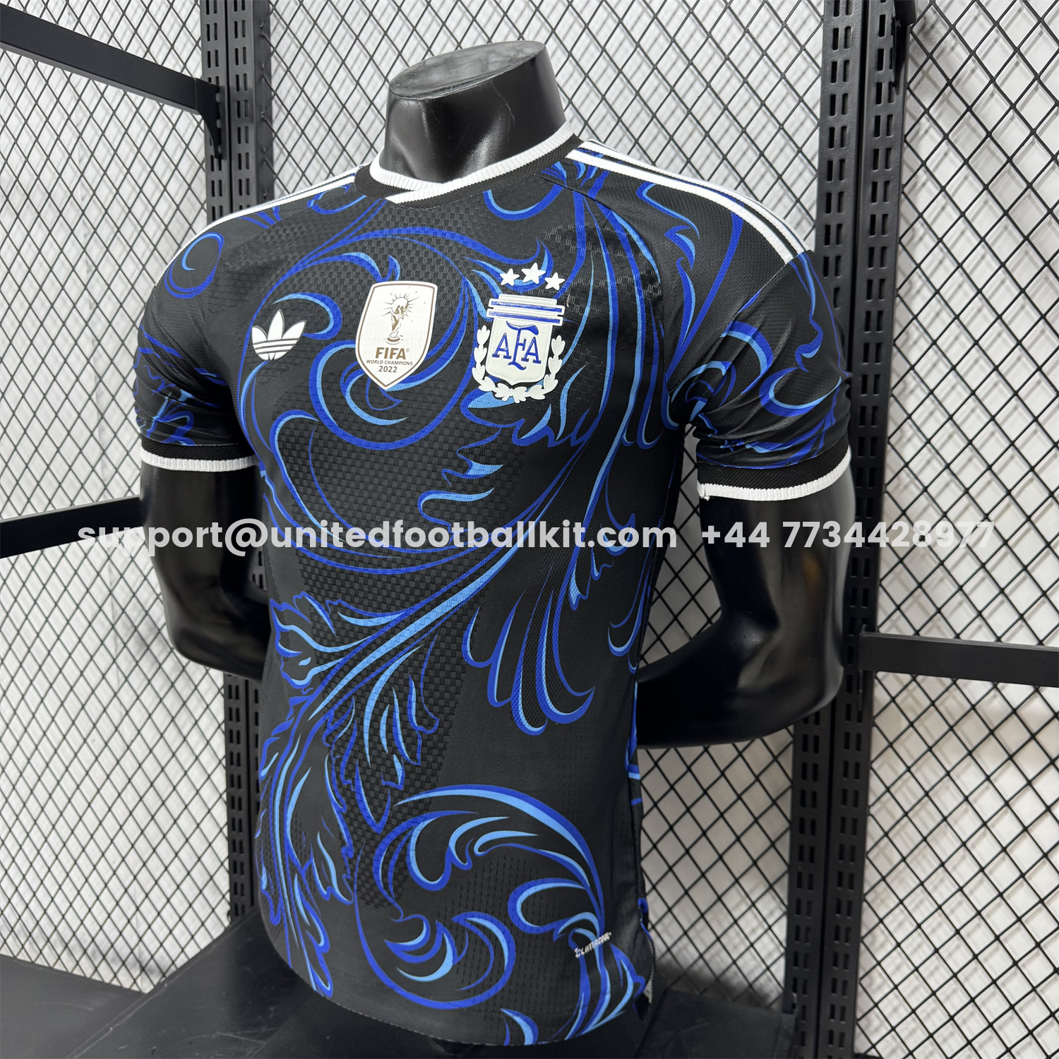 Unitedfootballkit.com | Argentina 2026 Away Deep Blue Jersey - Player Version -Customize Name, Number and Patch | Worldwide Shipping