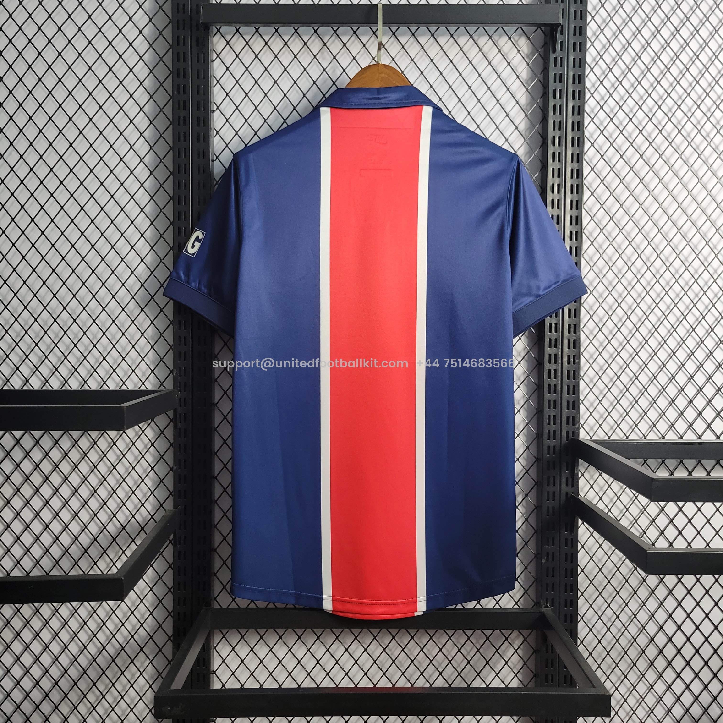 Unitedfootballkit.com | Retro Paris Saint-Germain PSG 1998-99 Home Jersey -Customize Name, Number and Patch | Worldwide Shipping