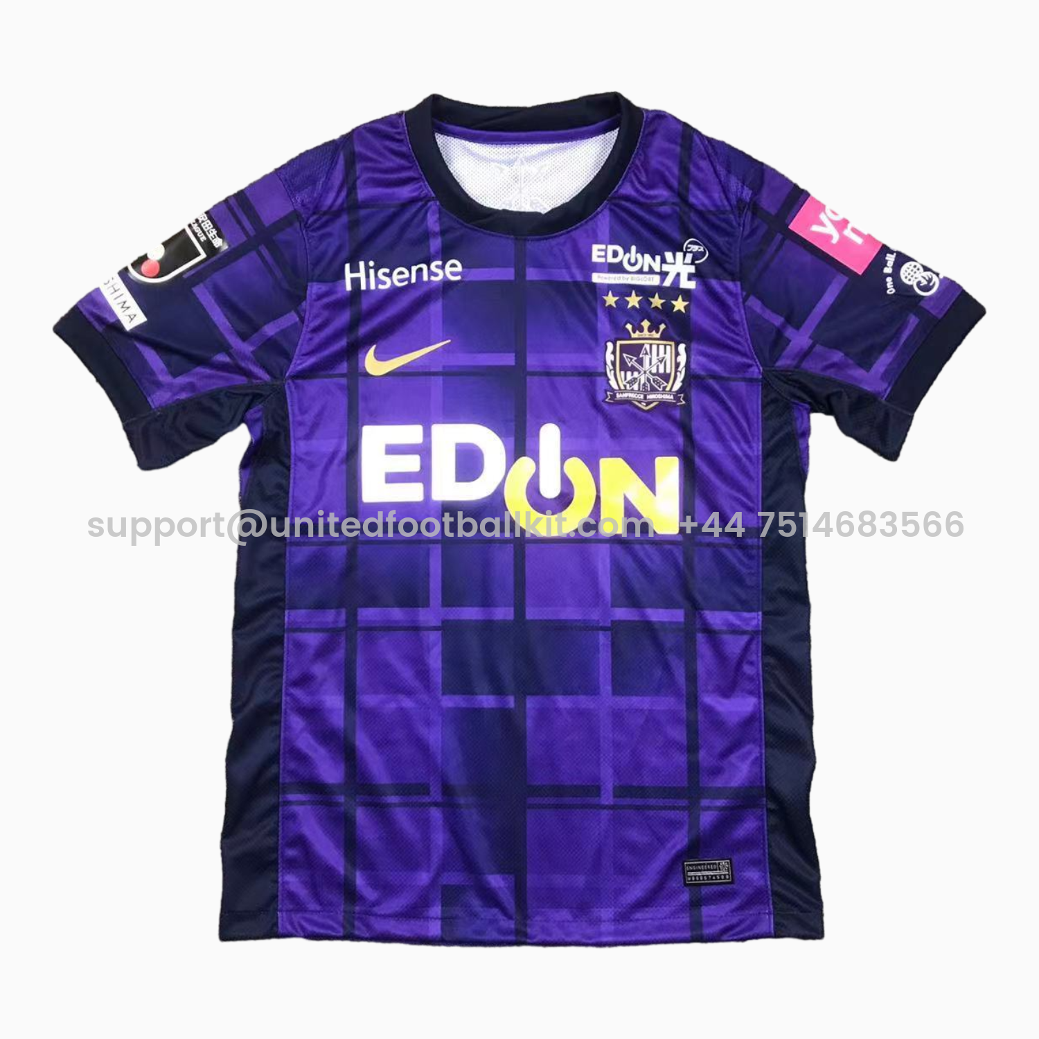Unitedfootballkit.com | Sanfrecce Hiroshima 25-26 Home Jersey - Fans Version -Customize Name, Number and Patch | Worldwide Shipping