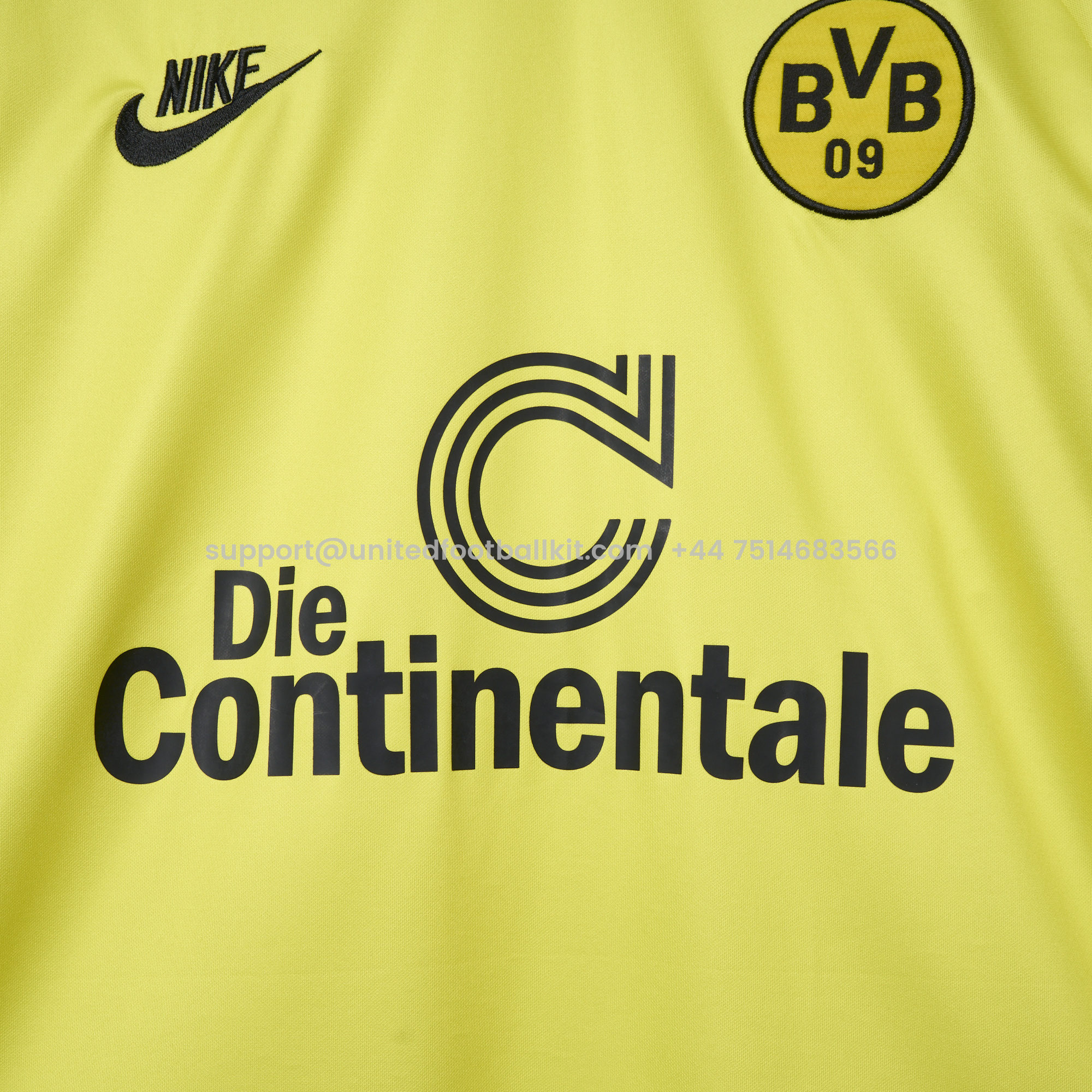 Unitedfootballkit.com | Dortmund Retro 95-96 Home Shirt -Customize Name, Number and Patch | Worldwide Shipping