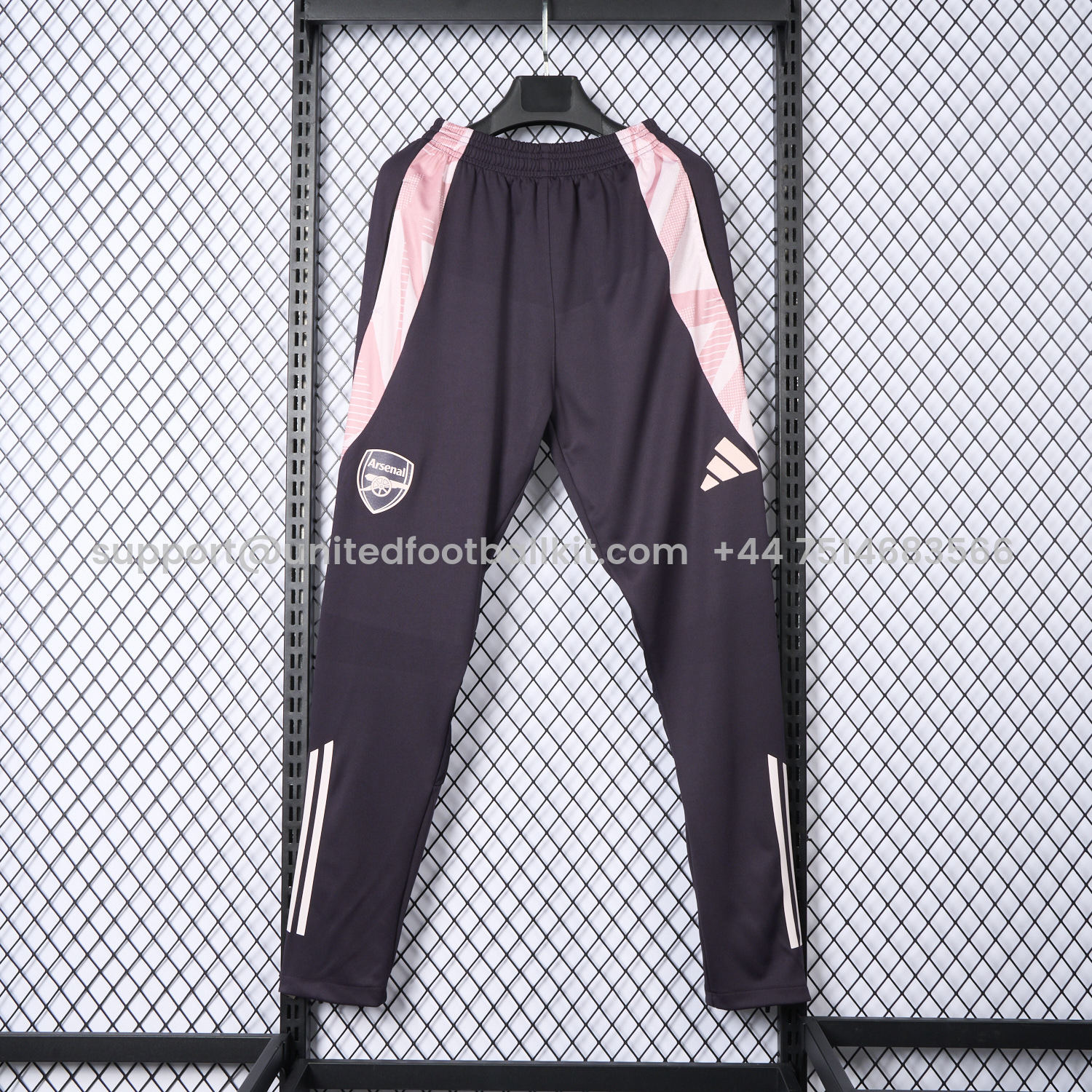 Unitedfootballkit.com | Arsenal 25-26 Purple-Brown Training Pants - Player Version -Customize Name, Number and Patch | Worldwide Shipping