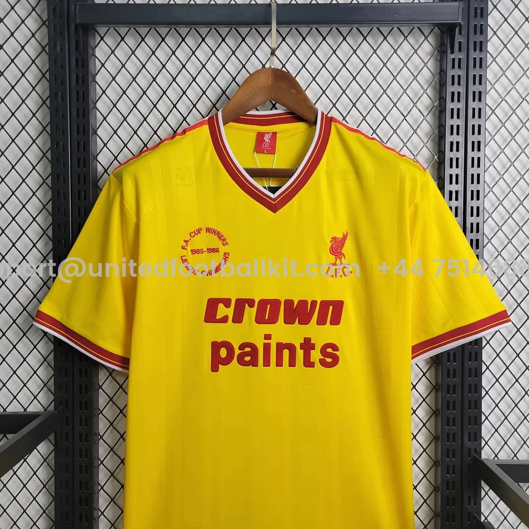 Unitedfootballkit.com | Retro Liver.pool 1986-87 Third Jersey -Customize Name, Number and Patch | Worldwide Shipping