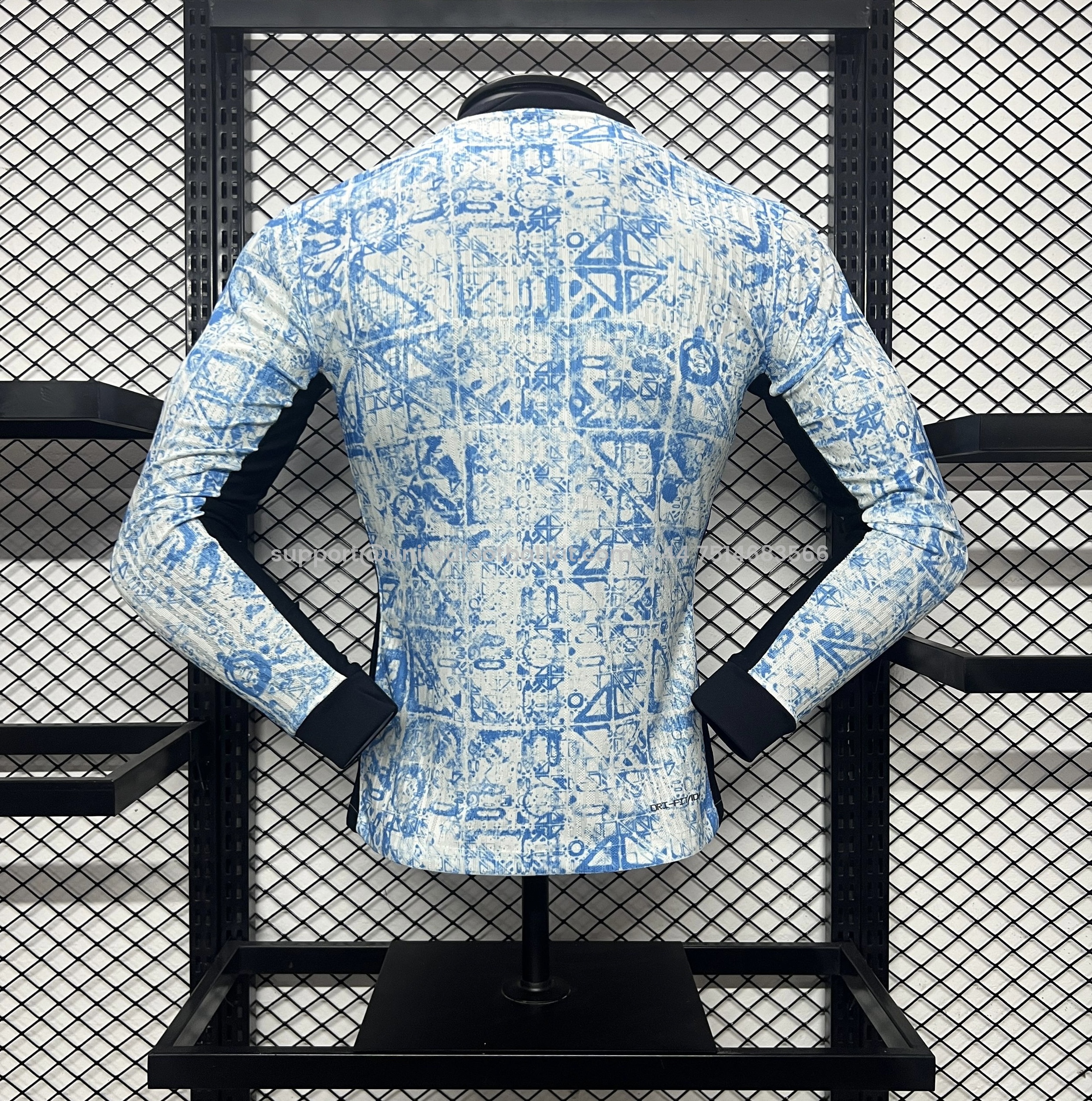 Unitedfootballkit.com | Portugal 2024 Away Long Sleeve Jersey - Player Version -Customize Name, Number and Patch | Worldwide Shipping