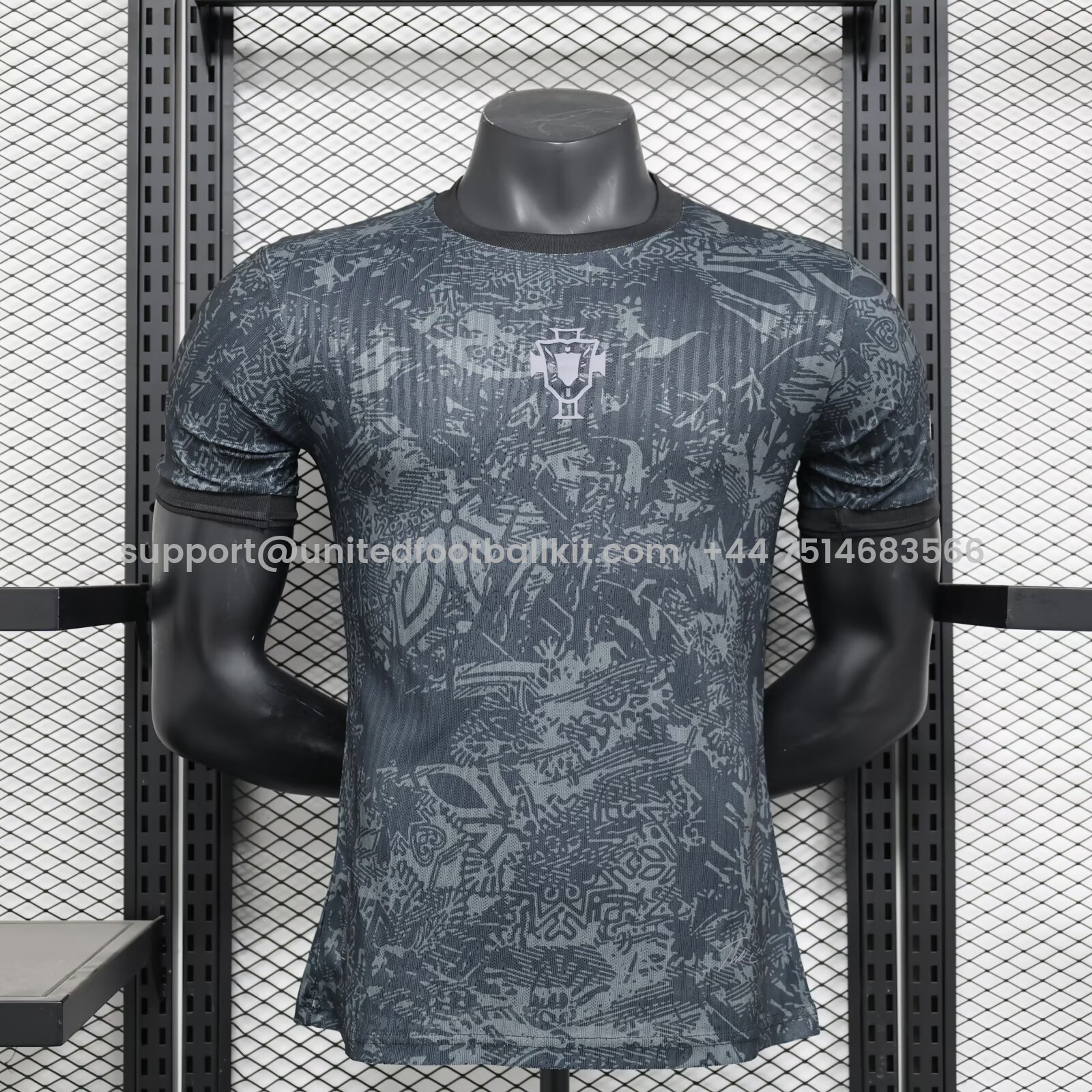 Unitedfootballkit.com | Portugal 2024-25 COMMA C.Ronaldo Black Special Edition Jersey - Player Version -Customize Name, Number and Patch | Worldwide Shipping