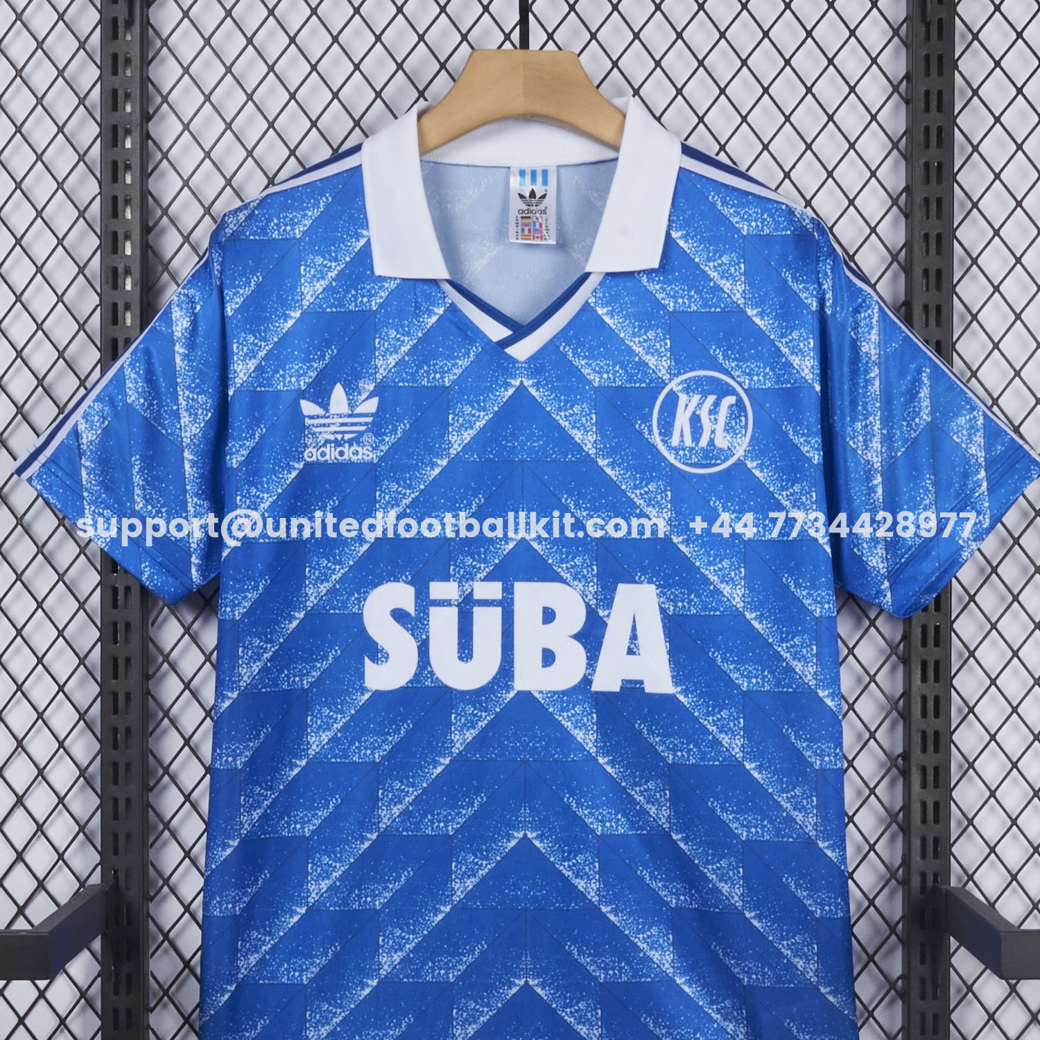 Unitedfootballkit.com | Retro Karlsruher SC 1989-90 Away Jersey -Customize Name, Number and Patch | Worldwide Shipping