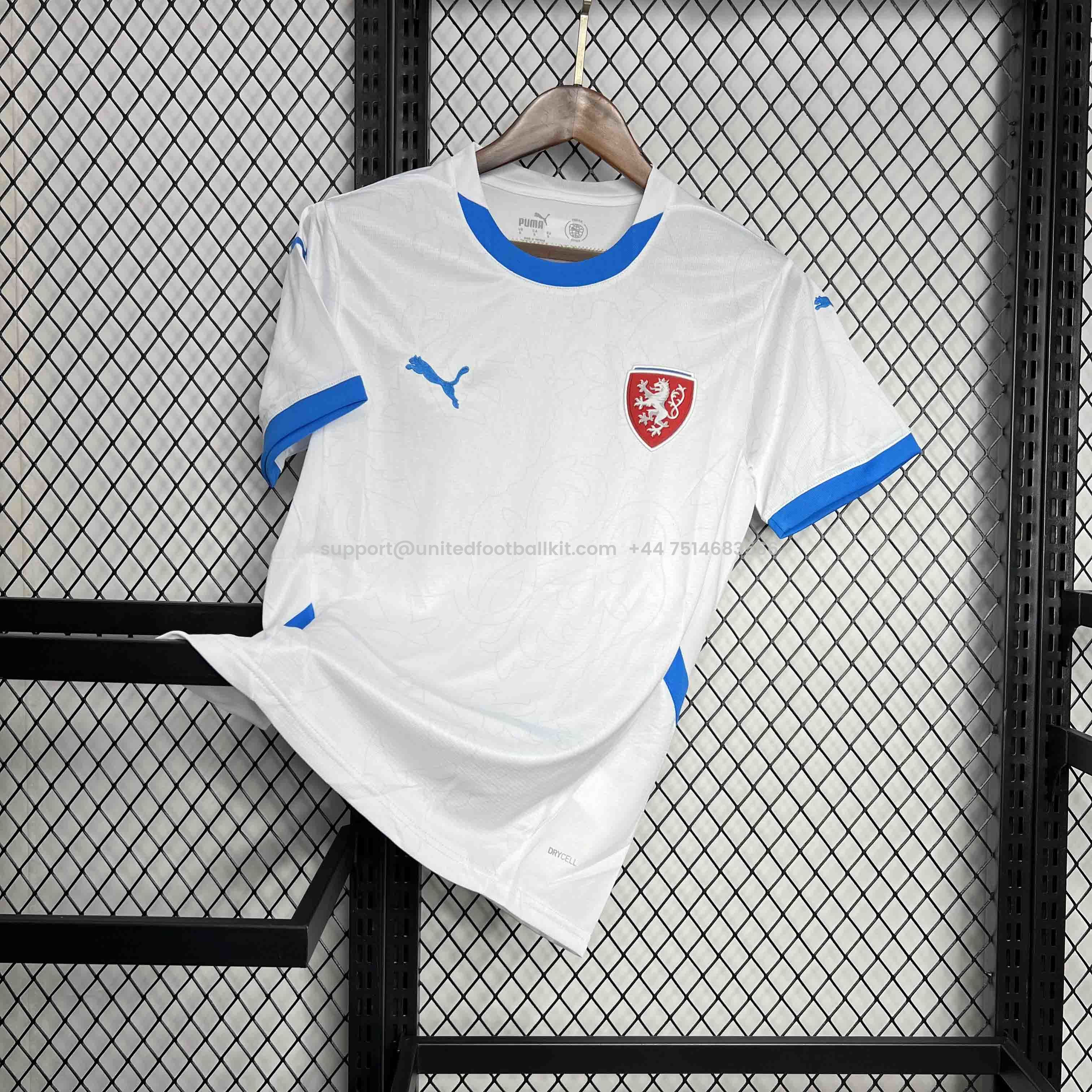 Unitedfootballkit.com | Czech Republic 2024 Away Jersey - Fans Version -Customize Name, Number and Patch | Worldwide Shipping