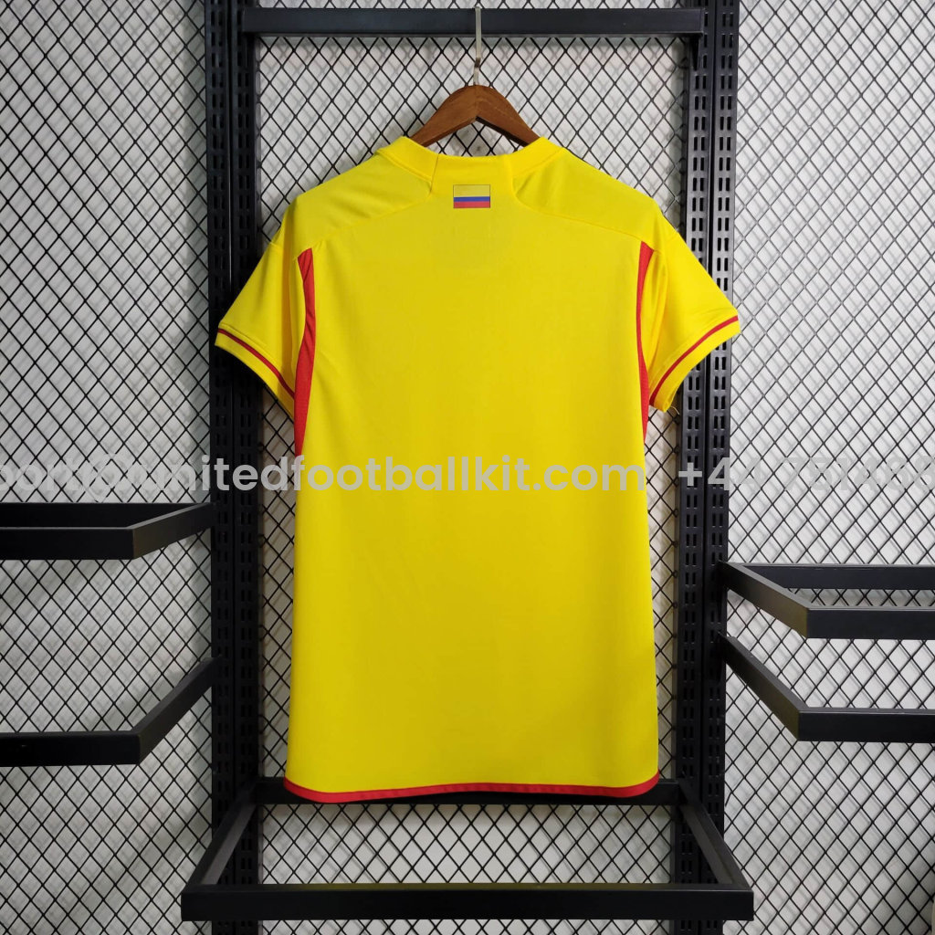 Unitedfootballkit.com | Colombia 2022 Home Stadium Jersey - Fans Version -Customize Name, Number and Patch | Worldwide Shipping