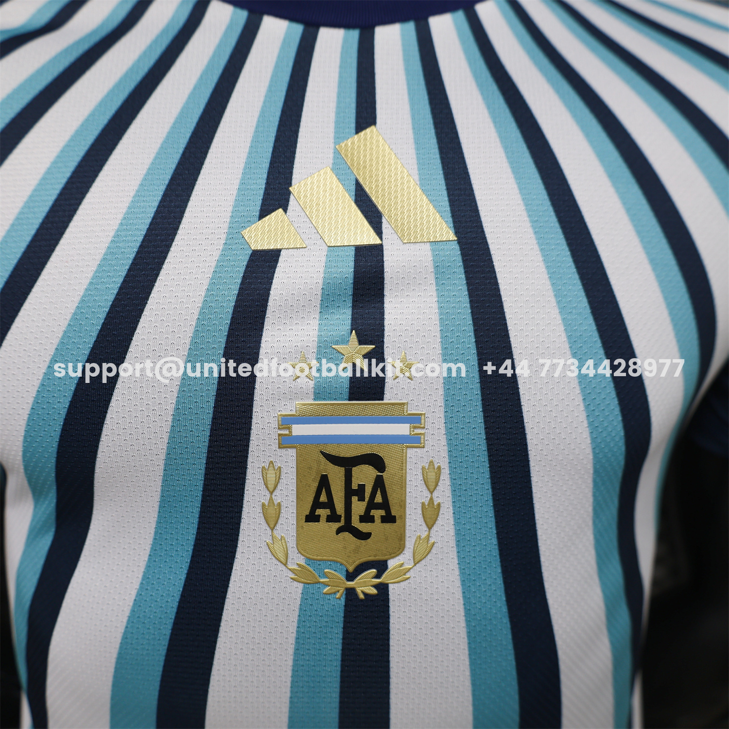 Unitedfootballkit.com | Argentina 2026 Blue Rays Pre-Match Training Kit - Player Version -Customize Name, Number and Patch | Worldwide Shipping