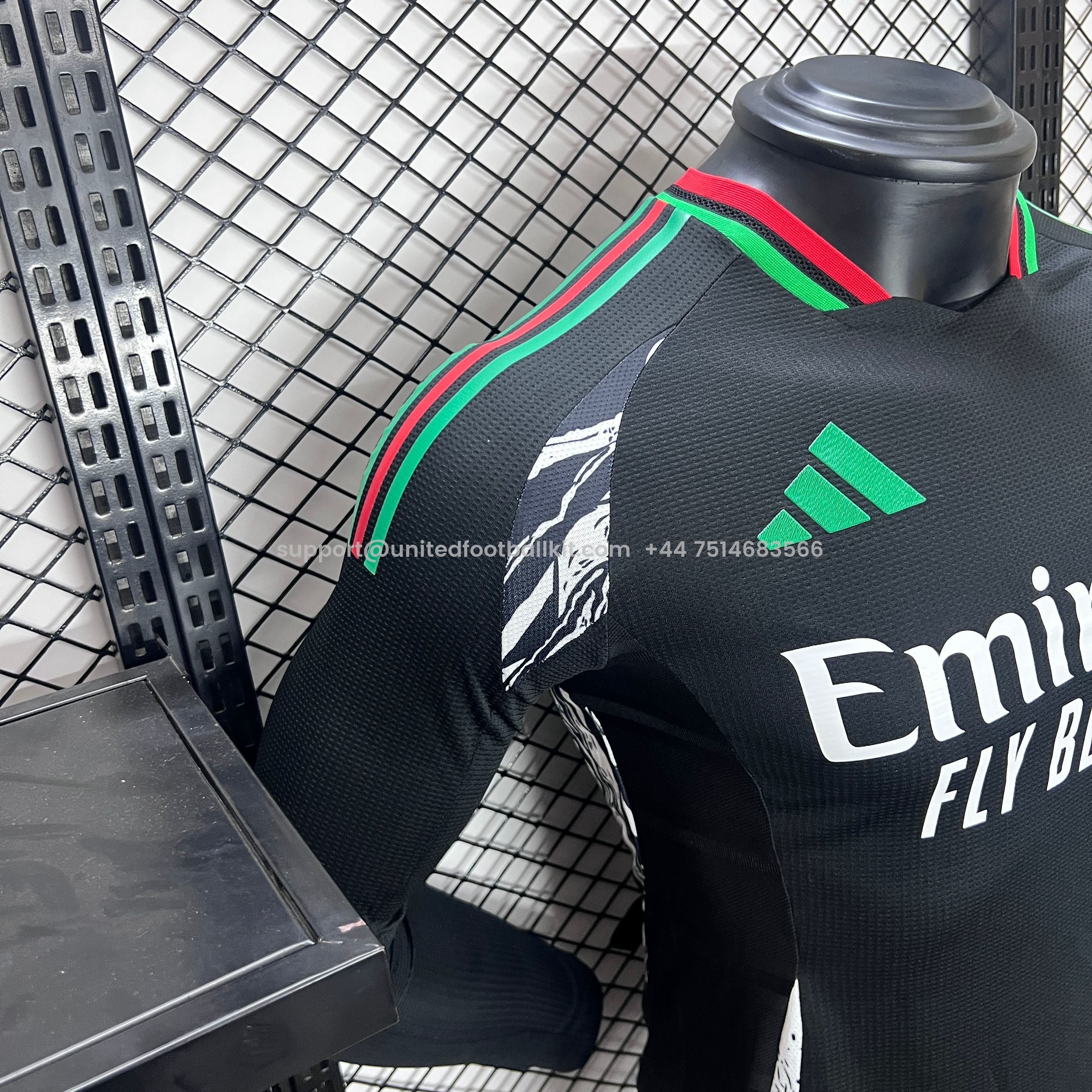 Unitedfootballkit.com | Arsenal 24-25 Away Long Sleeve Jersey - Player Version -Customize Name, Number and Patch | Worldwide Shipping