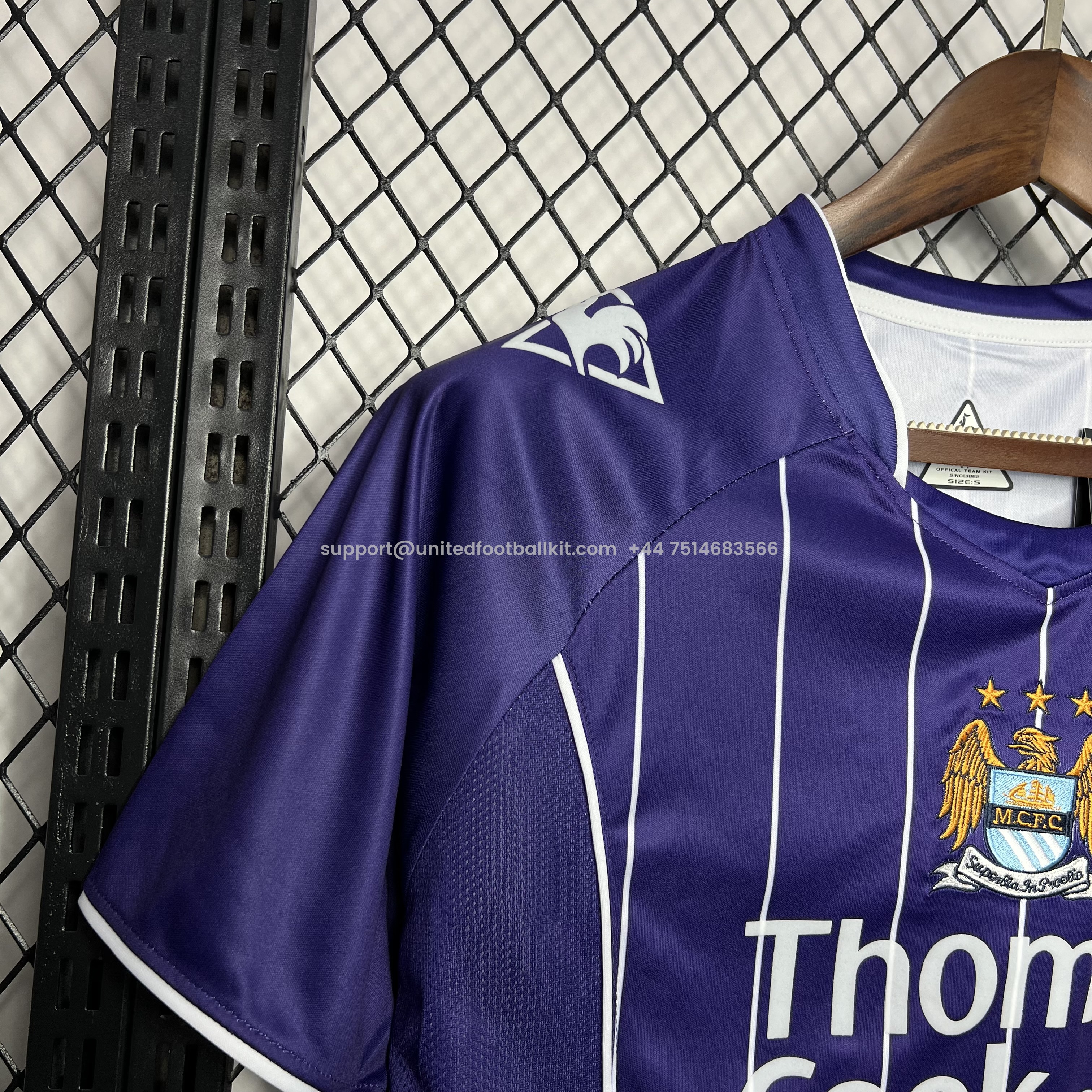 Unitedfootballkit.com | Retro Manchester City 2007-08 Away Jersey -Customize Name, Number and Patch | Worldwide Shipping