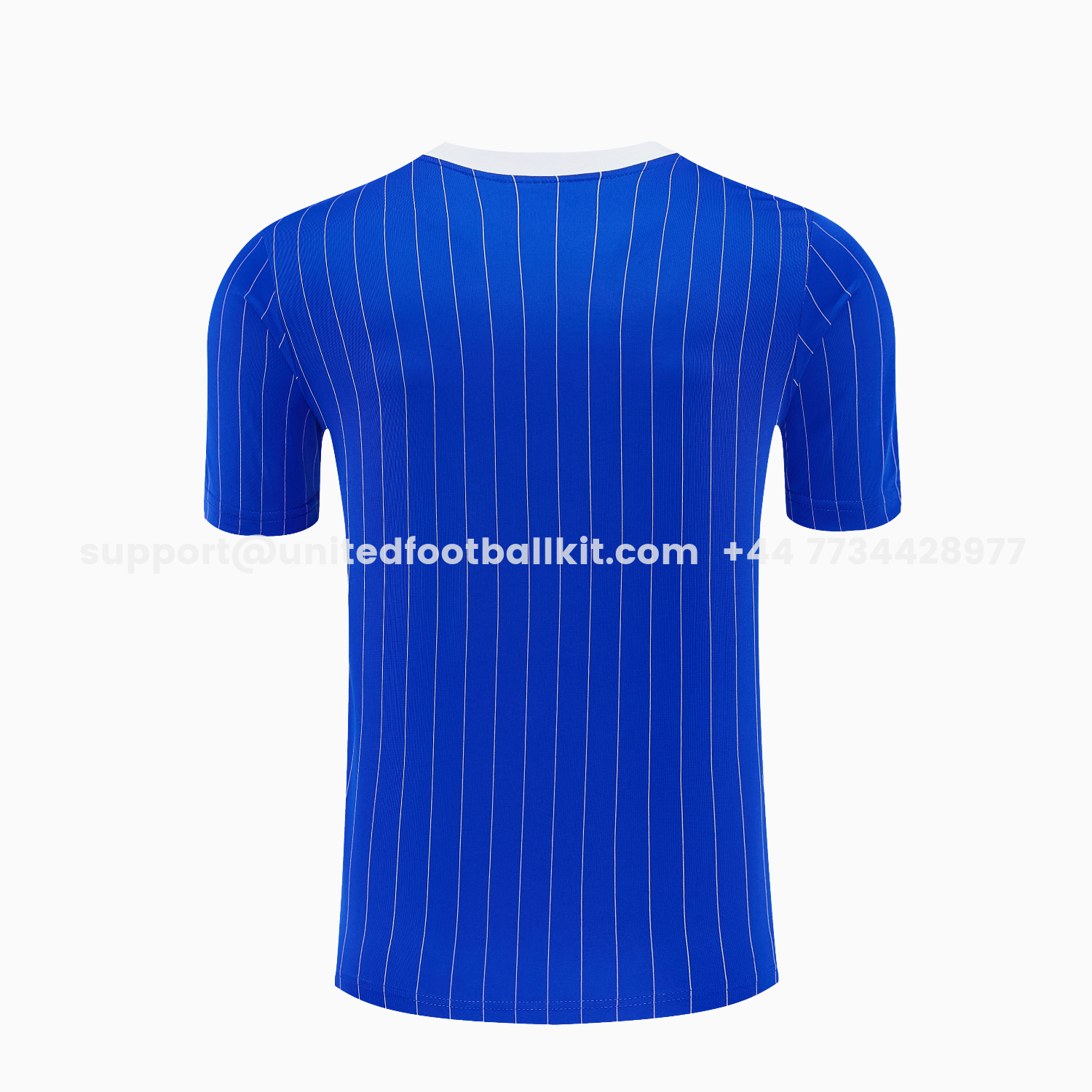 Unitedfootballkit.com | C.H.E.L.S.E.A 25-26 Retro Style Short-Sleeve Training Set - Blue Top & White Pants -Customize Name, Number and Patch | Worldwide Shipping