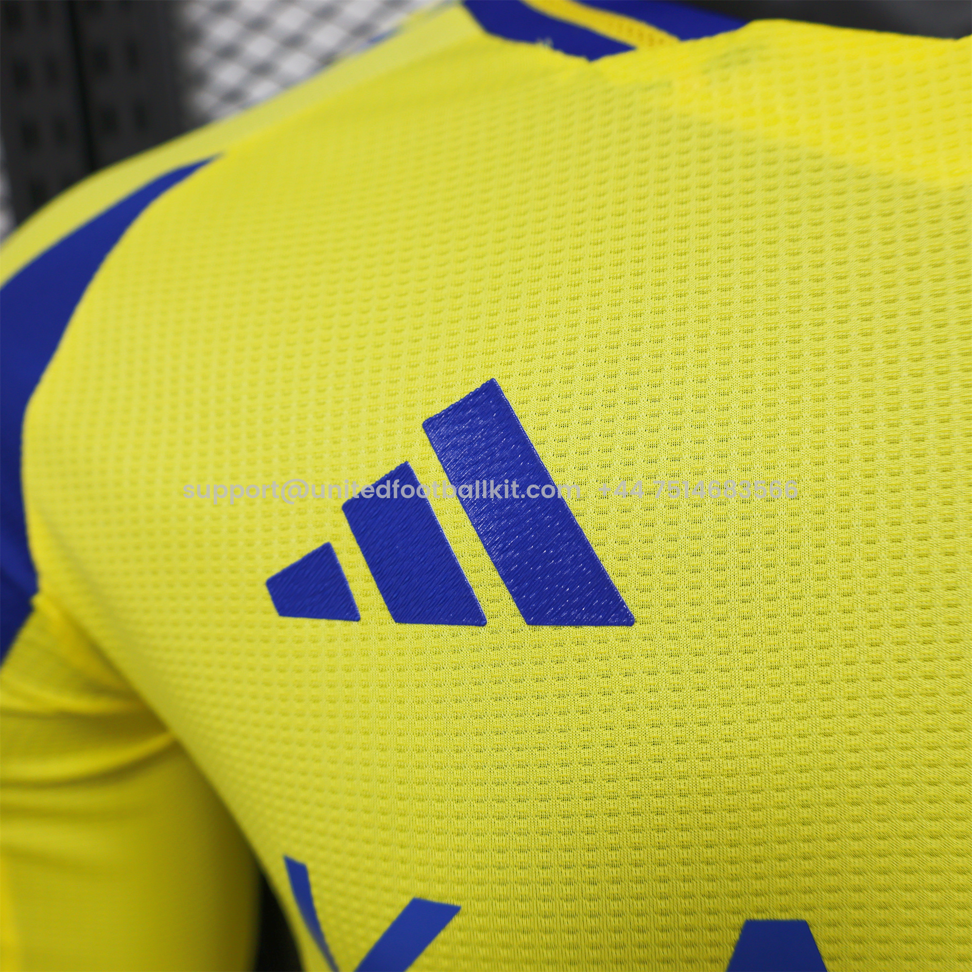 Unitedfootballkit.com | Al Nassr Riyadh Victory 24-25 Home Long Sleeve Jersey - Player Version -Customize Name, Number and Patch | Worldwide Shipping