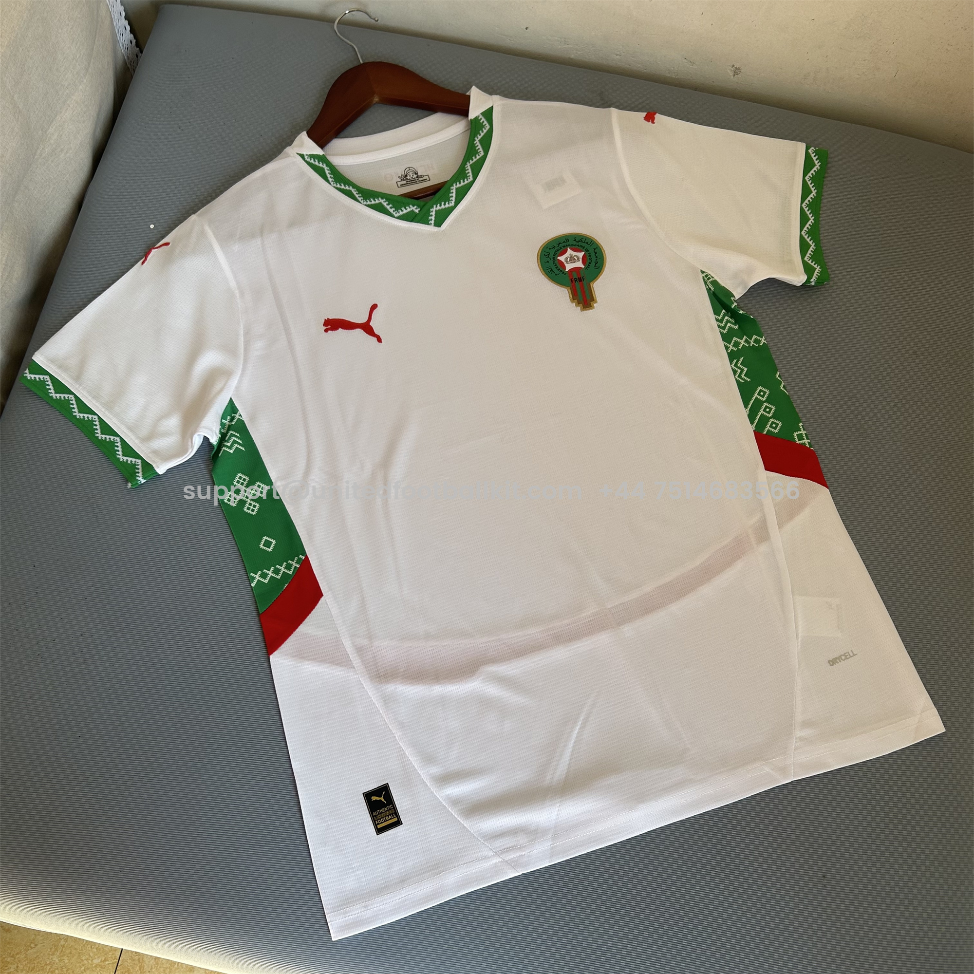 Unitedfootballkit.com | Morocco 24-25 Away Jersey - Fans Version -Customize Name, Number and Patch | Worldwide Shipping