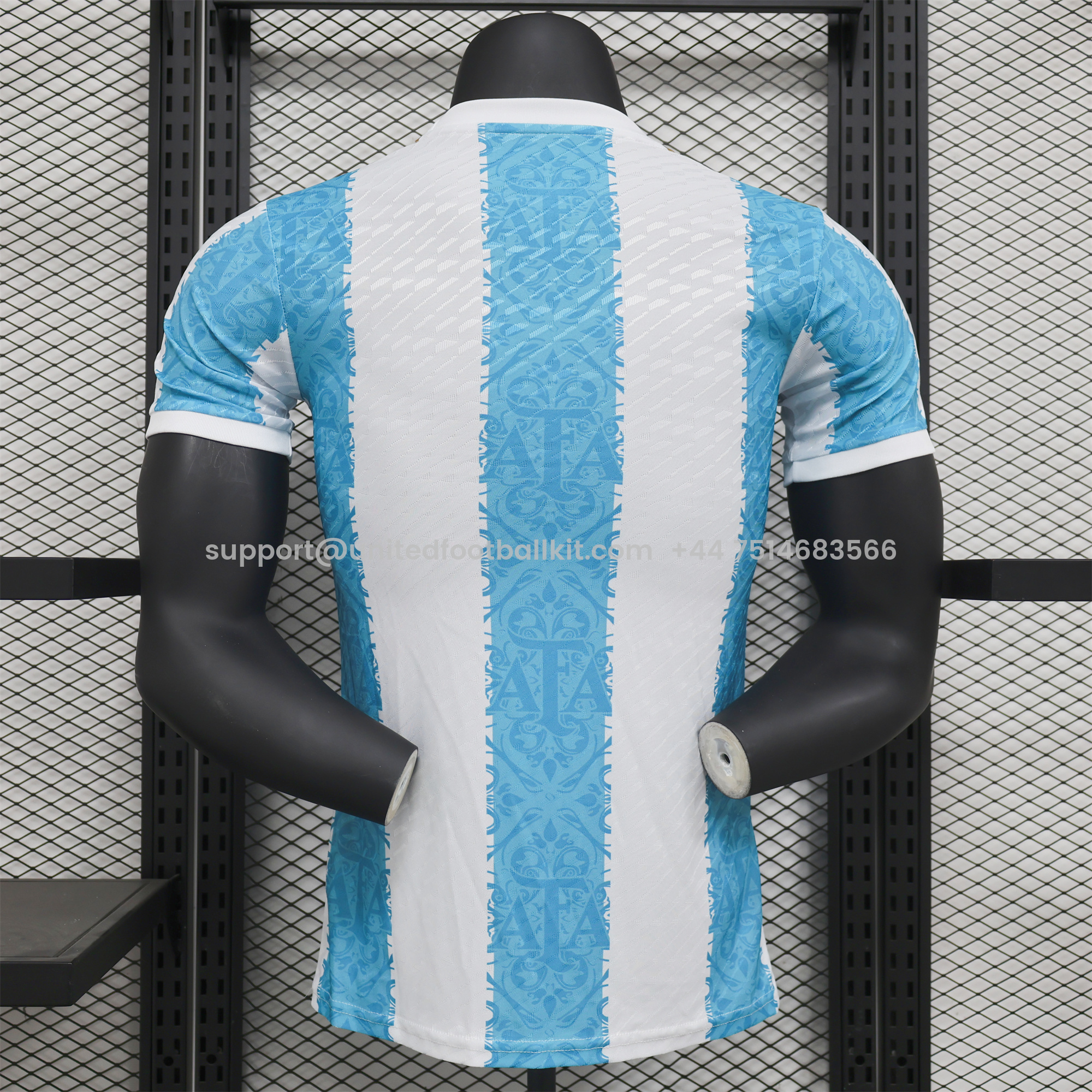 Unitedfootballkit.com | Argentina 2024 Blue and White Stripes Special Edition Jersey - Player Version -Customize Name, Number and Patch | Worldwide Shipping