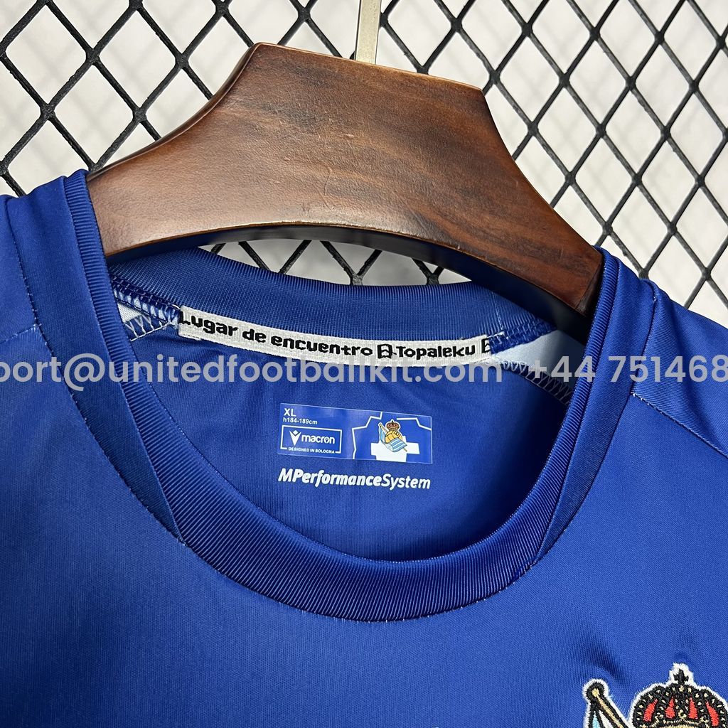 Unitedfootballkit.com | Real Sociedad 24-25 Chillida Special Jersey - Fans Version -Customize Name, Number and Patch | Worldwide Shipping