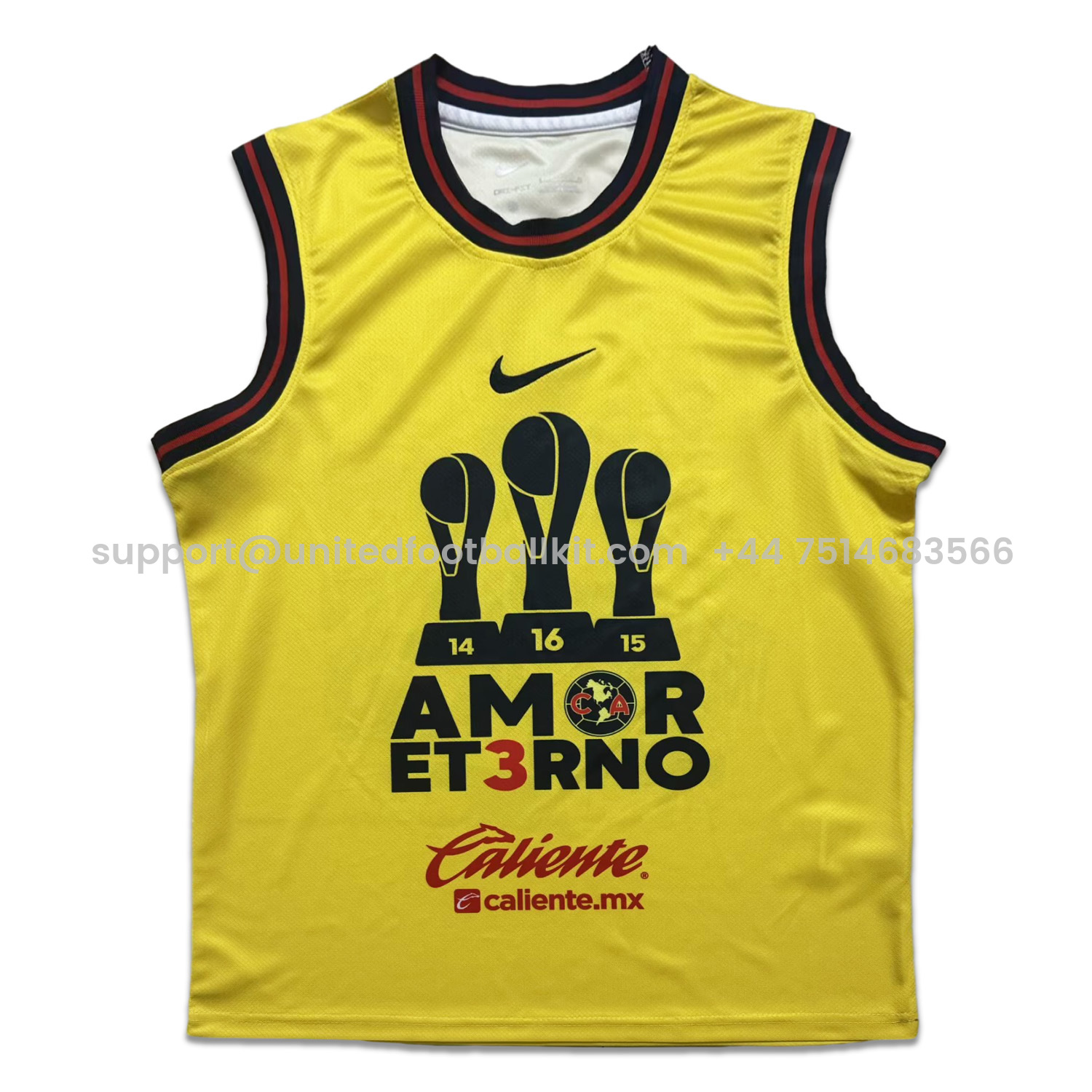 Unitedfootballkit.com | Club América 2024 Triple Championship Commemorative Edition Vest -Customize Name, Number and Patch | Worldwide Shipping