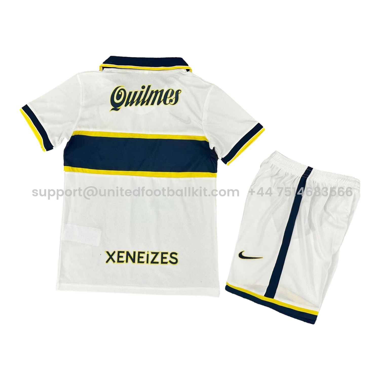 Unitedfootballkit.com | Retro Boca Juniors 1996-97 Away Kids Kit -Customize Name, Number and Patch | Worldwide Shipping