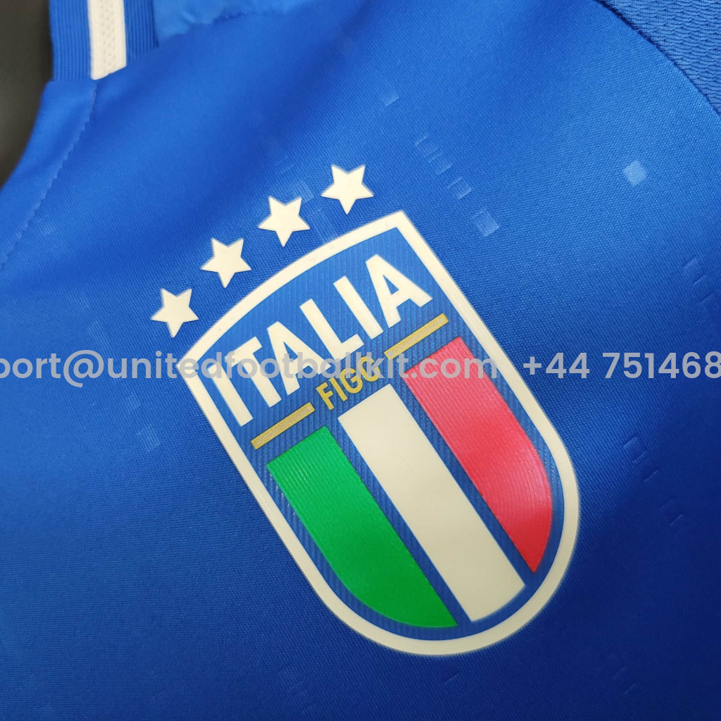 Unitedfootballkit.com | Italy 2024 Home Stadium Jersey - Player Version -Customize Name, Number and Patch | Worldwide Shipping