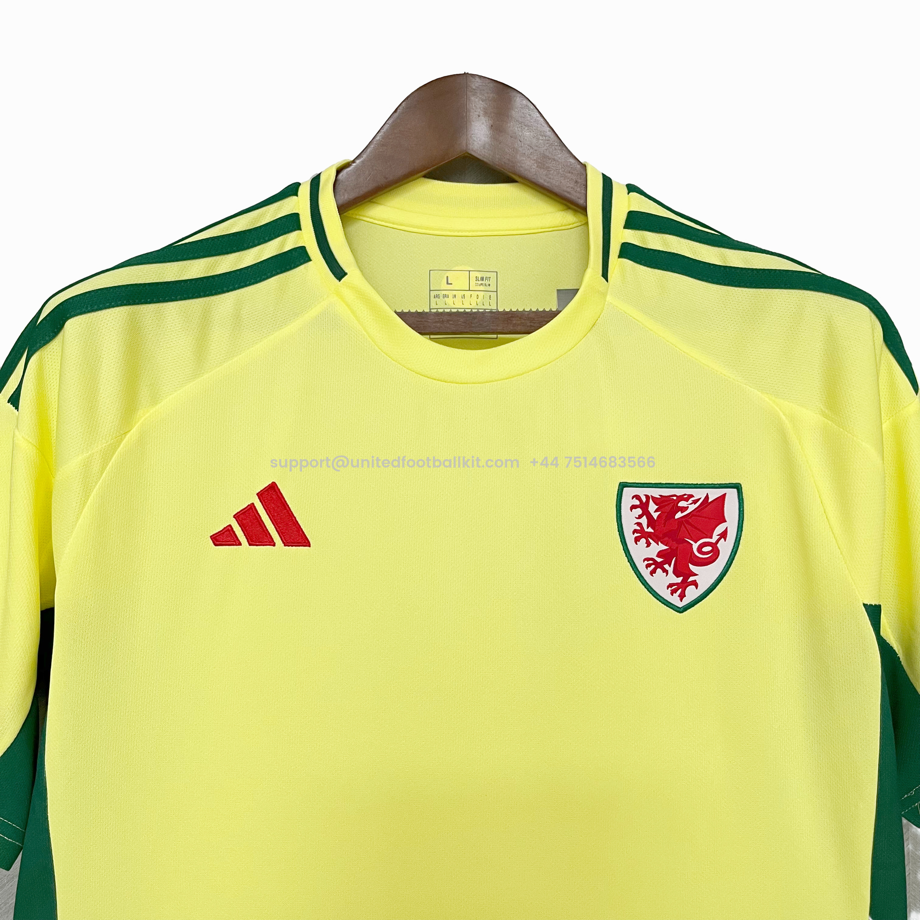 Unitedfootballkit.com | Wales 2024 Away Stadium Jersey - Fans Version -Customize Name, Number and Patch | Worldwide Shipping