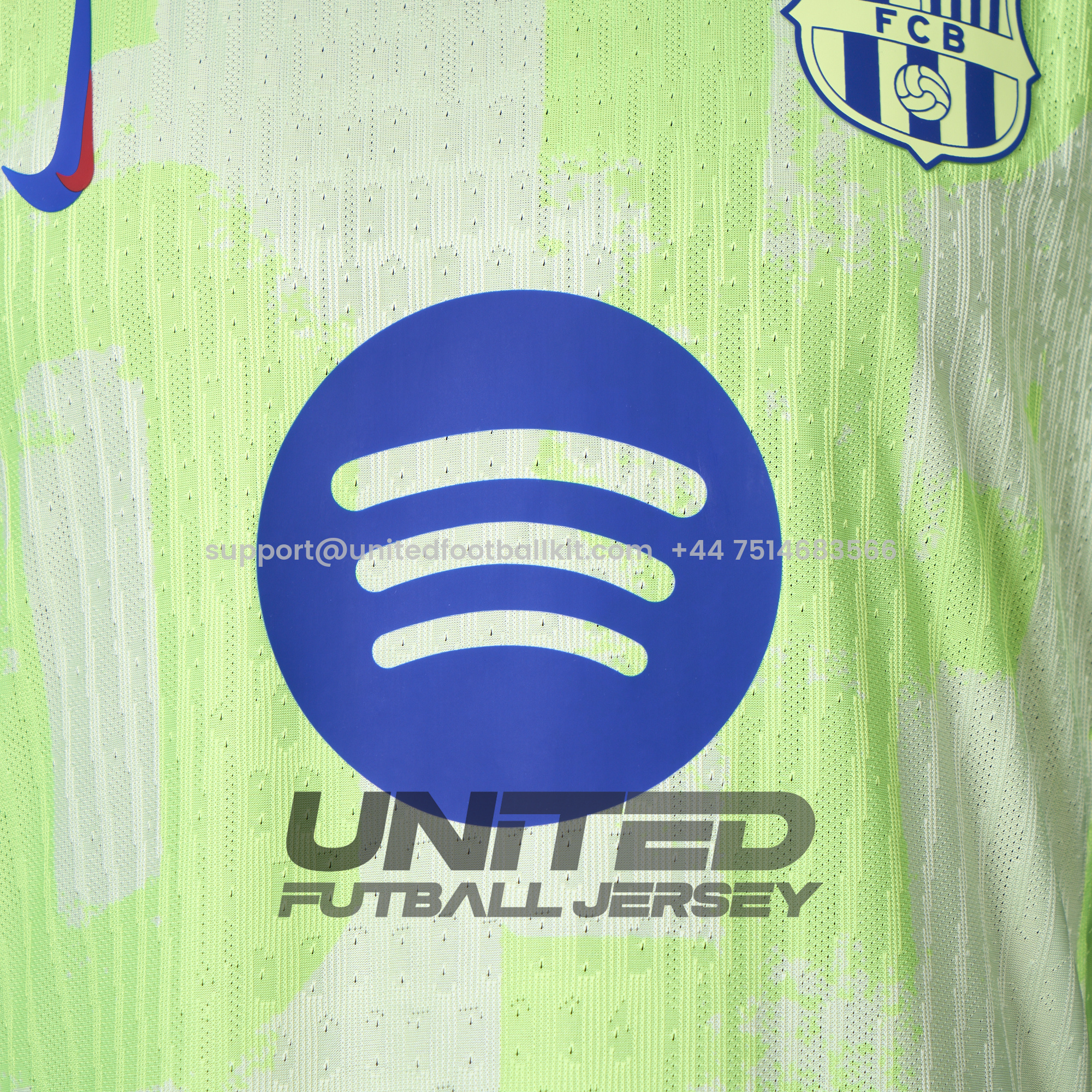 Unitedfootballkit.com | Barcelona 24-25 Third Jersey with Big Logo - Player Version -Customize Name, Number and Patch | Worldwide Shipping