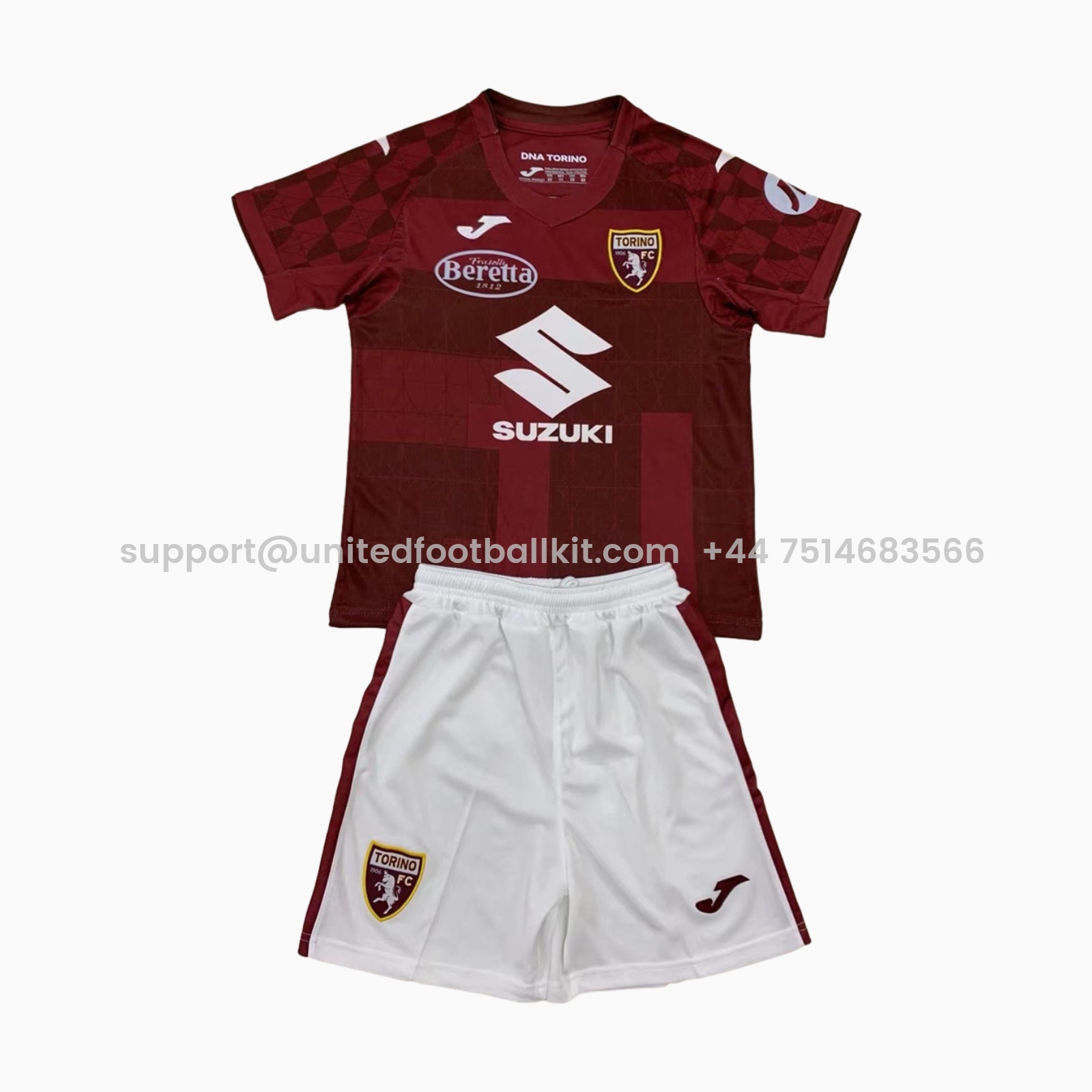 Unitedfootballkit.com | Torino 24-25 Home Men's Adult Jersey Set - Fans Version -Customize Name, Number and Patch | Worldwide Shipping