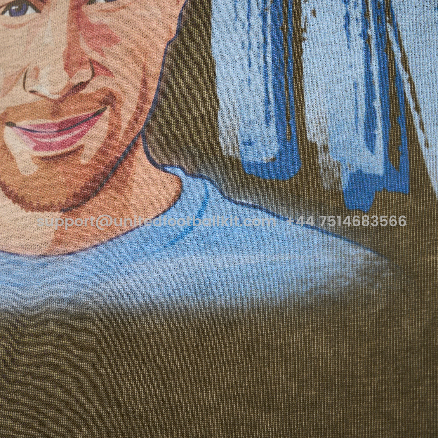 Unitedfootballkit.com | Manchester City Kevin De Bruyne King Oversized Washed T-Shirt -Customize Name, Number and Patch | Worldwide Shipping